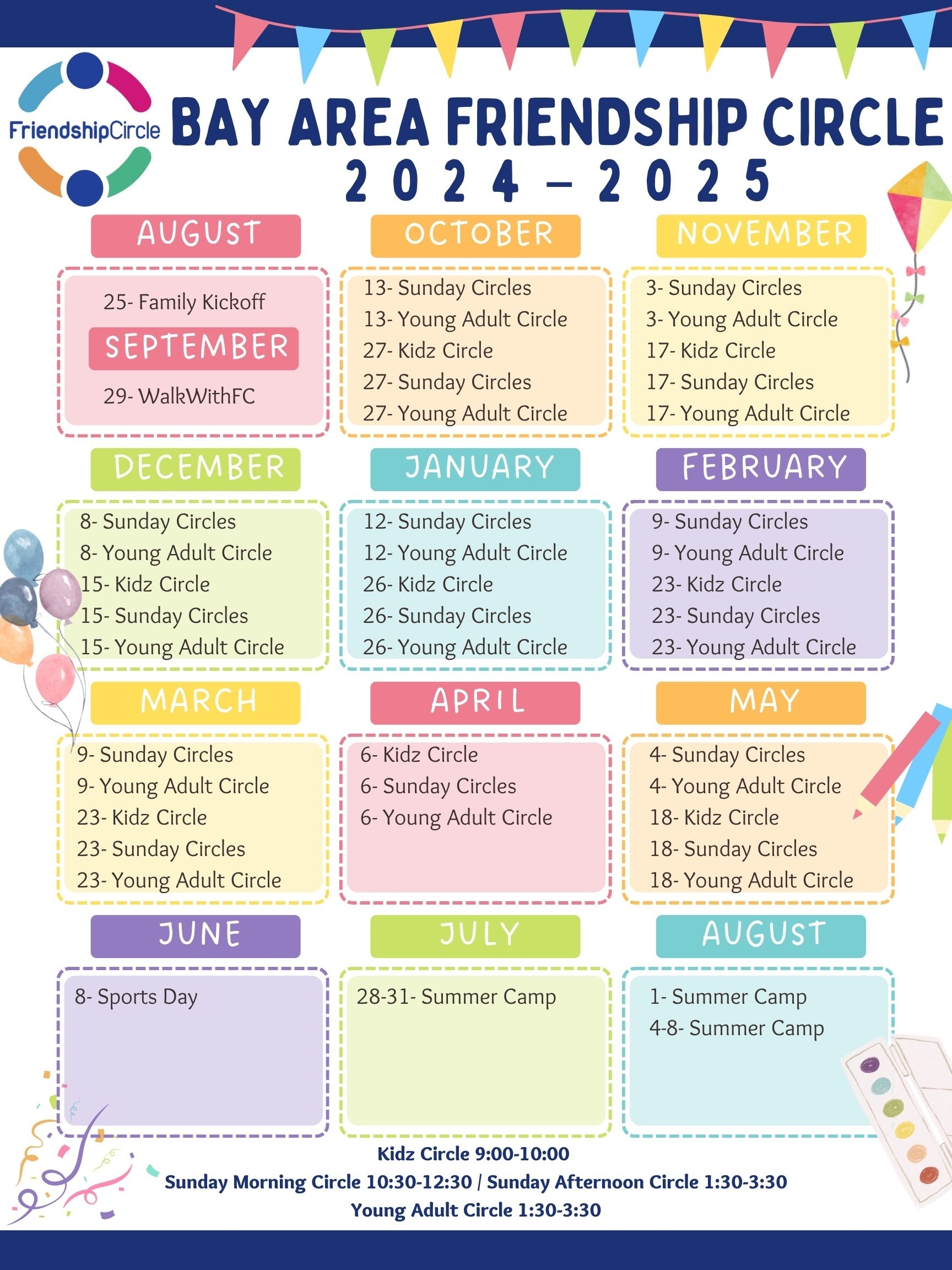 2024 2025 Calendar BayAreaFC