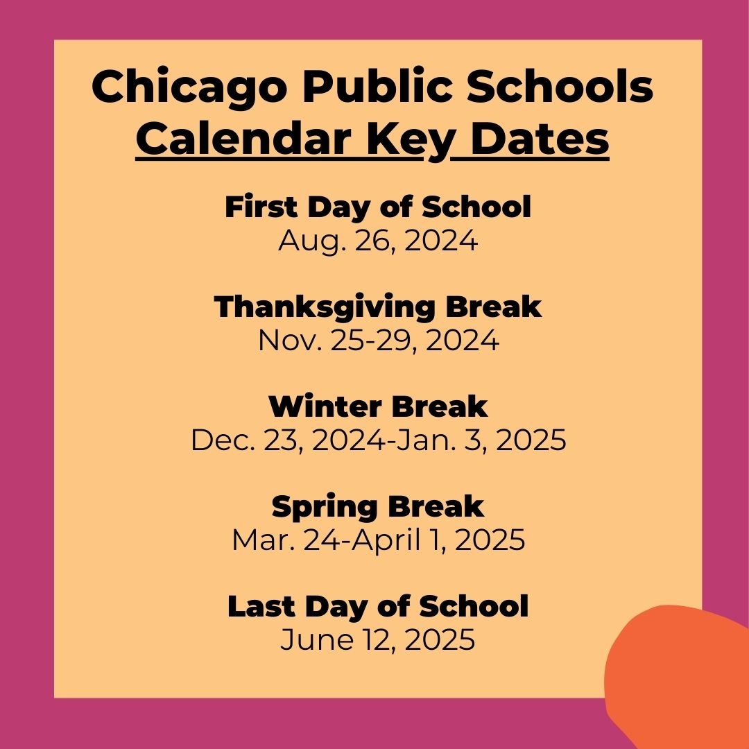August 2025 School Calendar