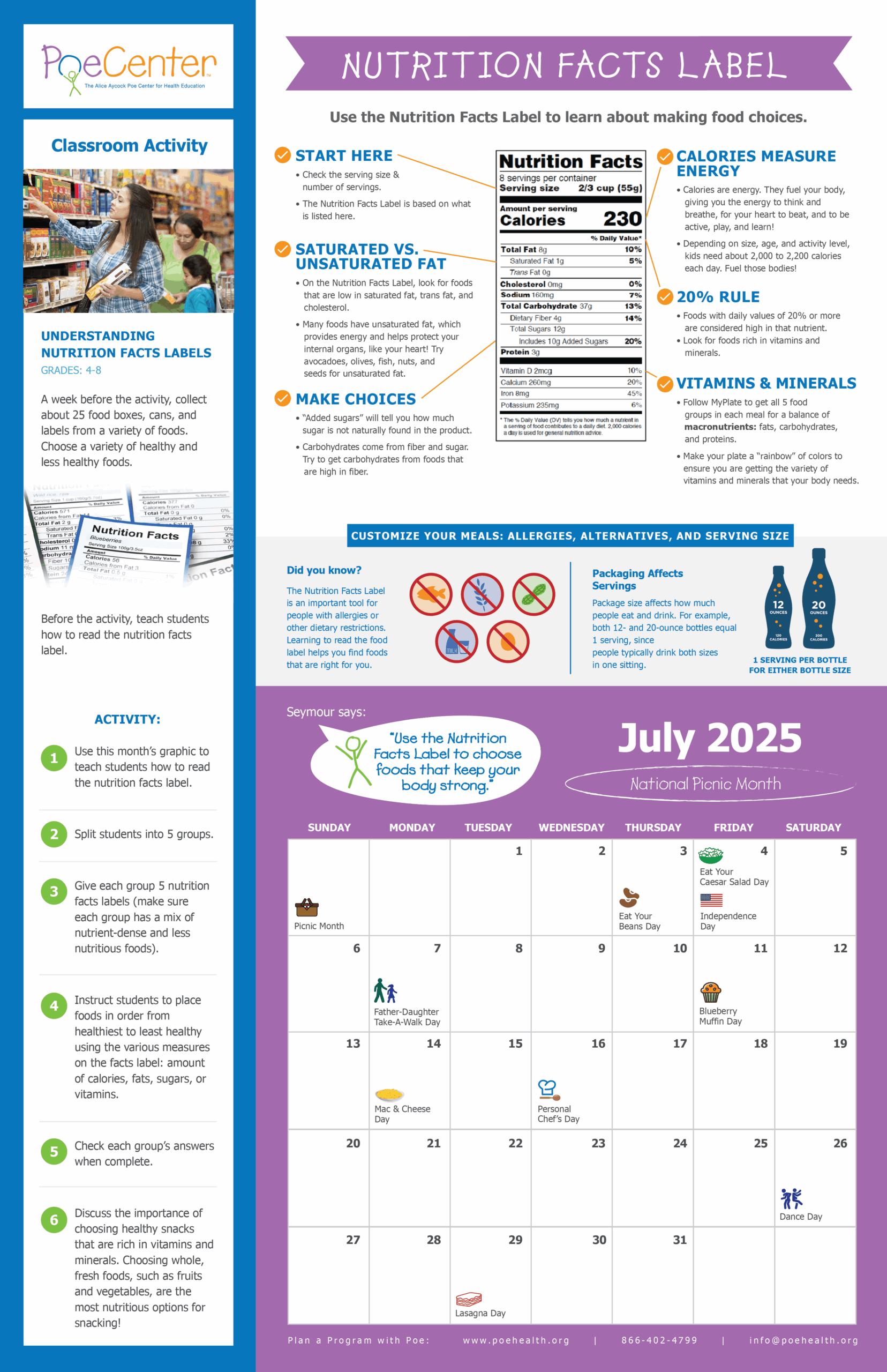 July 2025 Activity Calendar