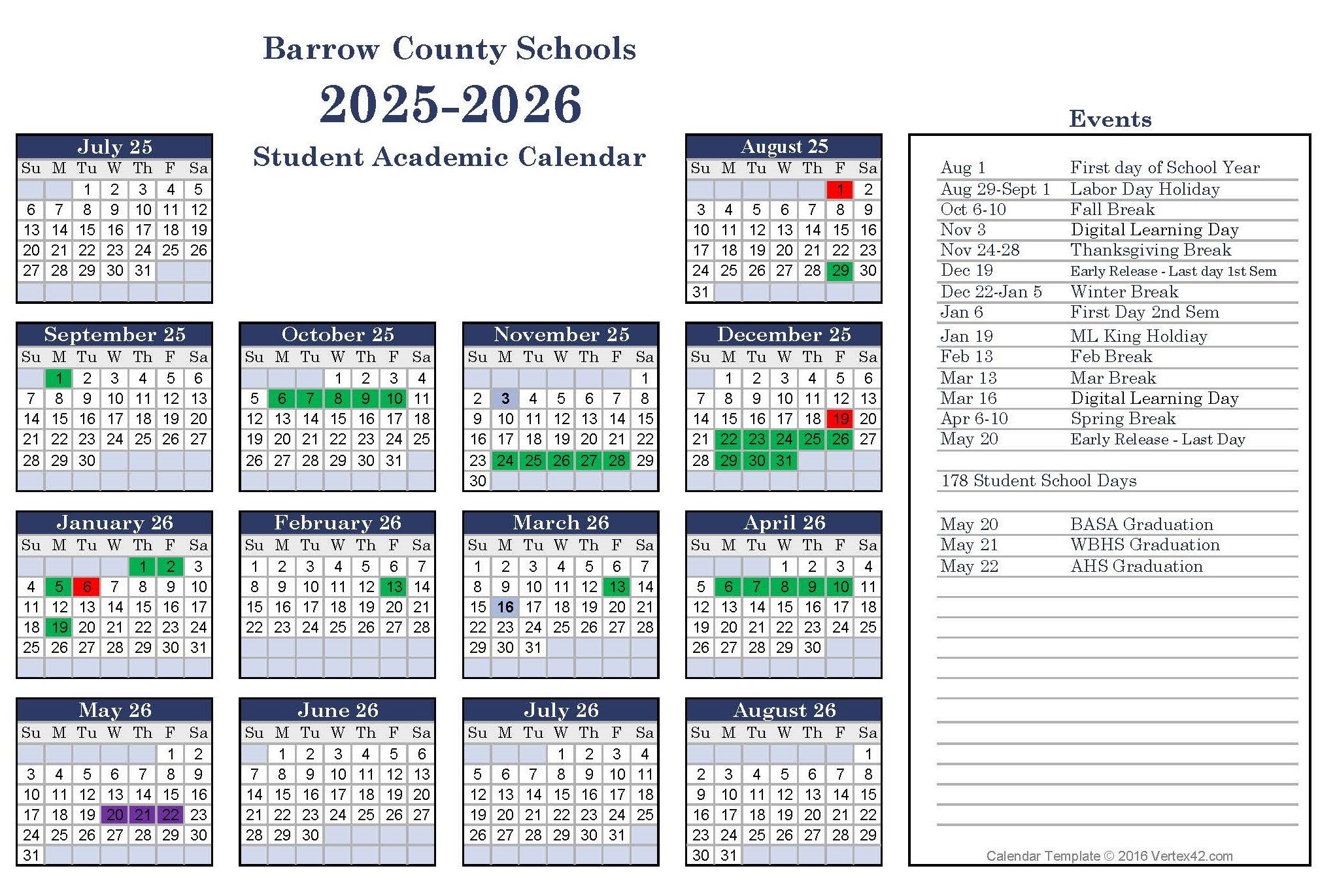 Augusta County School Calendar 2025-25