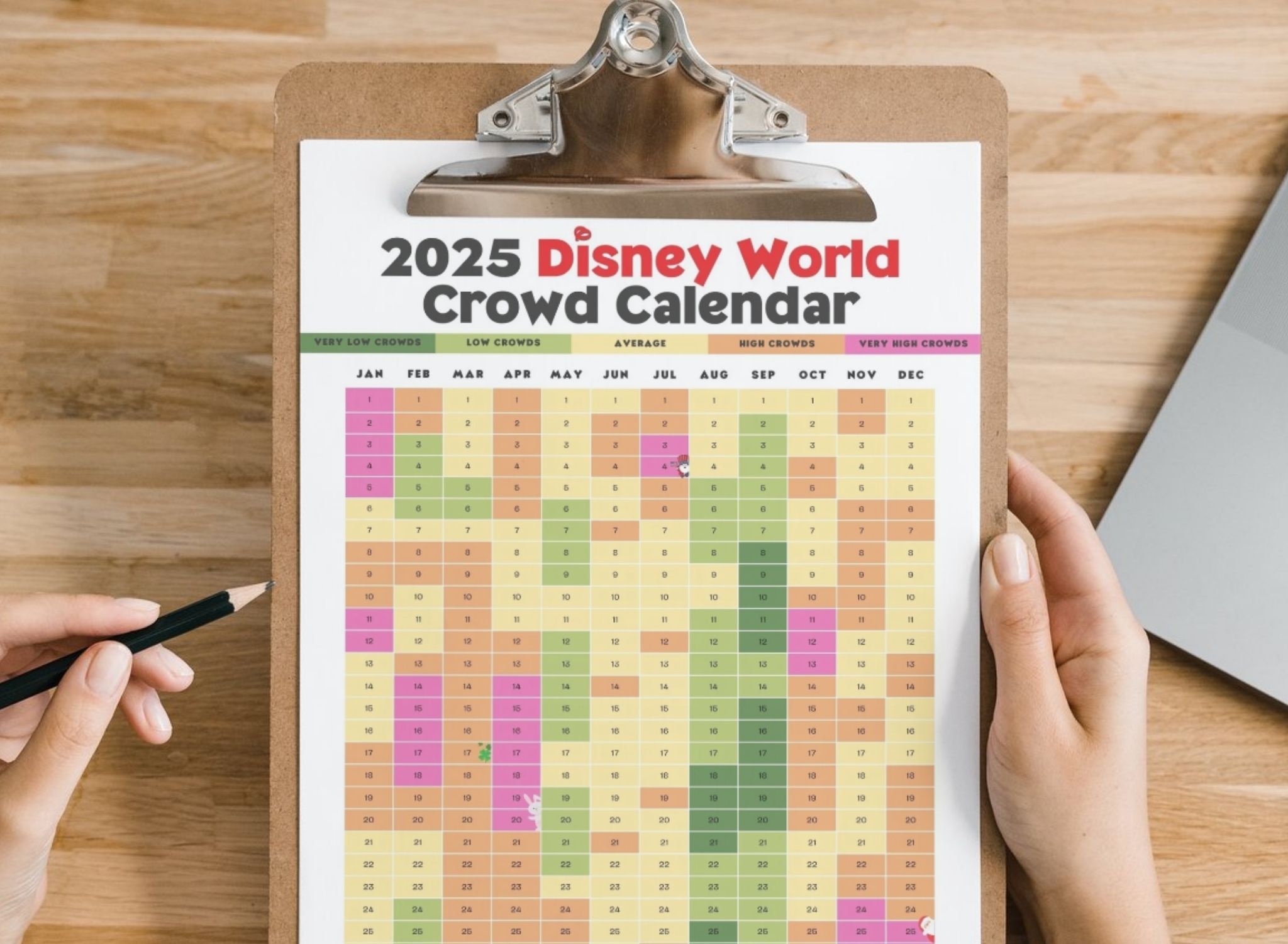 2024 U0026 2025 Crowd Calendar For Walt Disney World HeyDisMoms