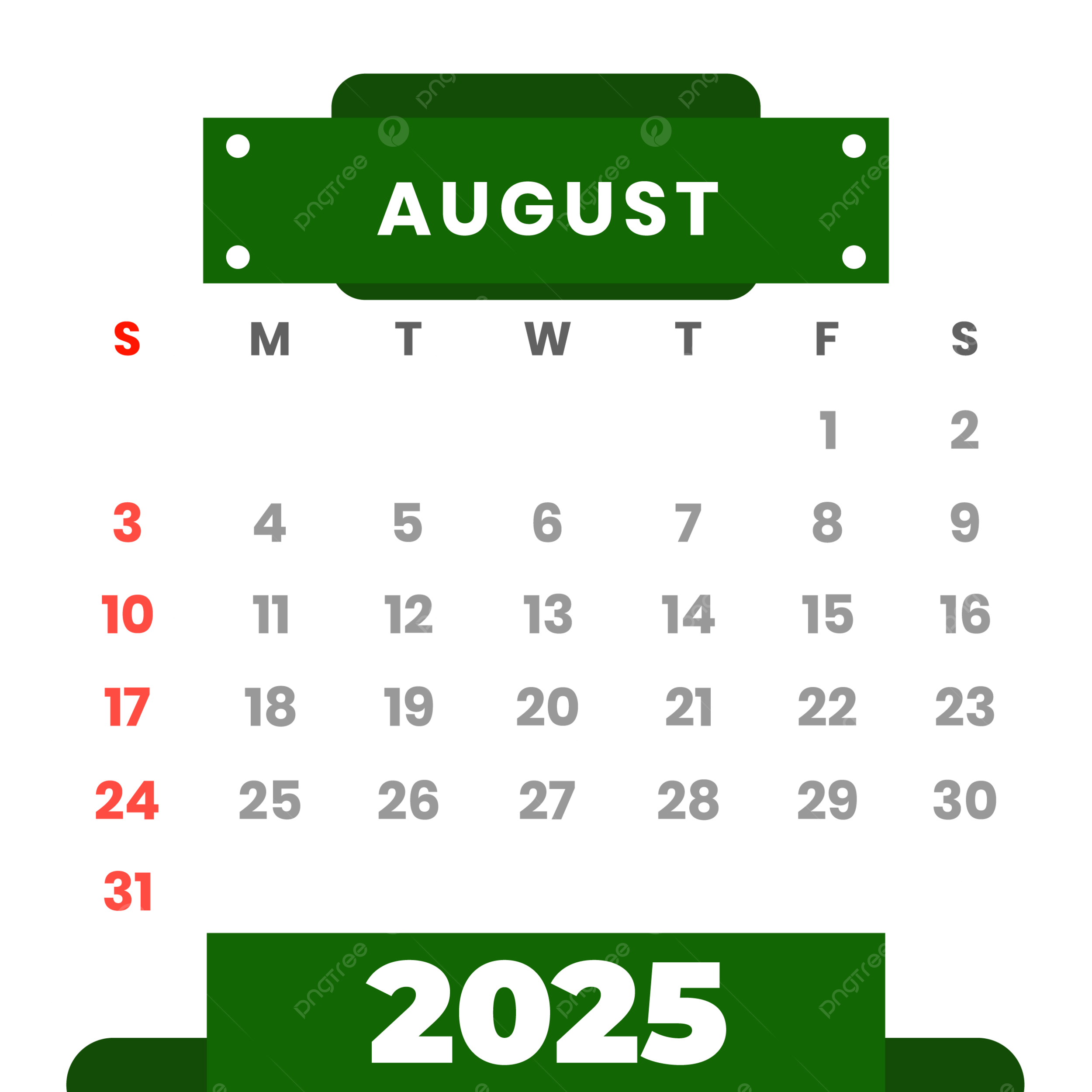 August 15 Calendar 2025