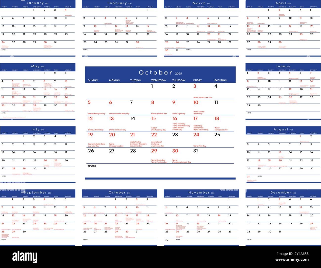2025 Health Observances Calendar Includes 138 Global And 