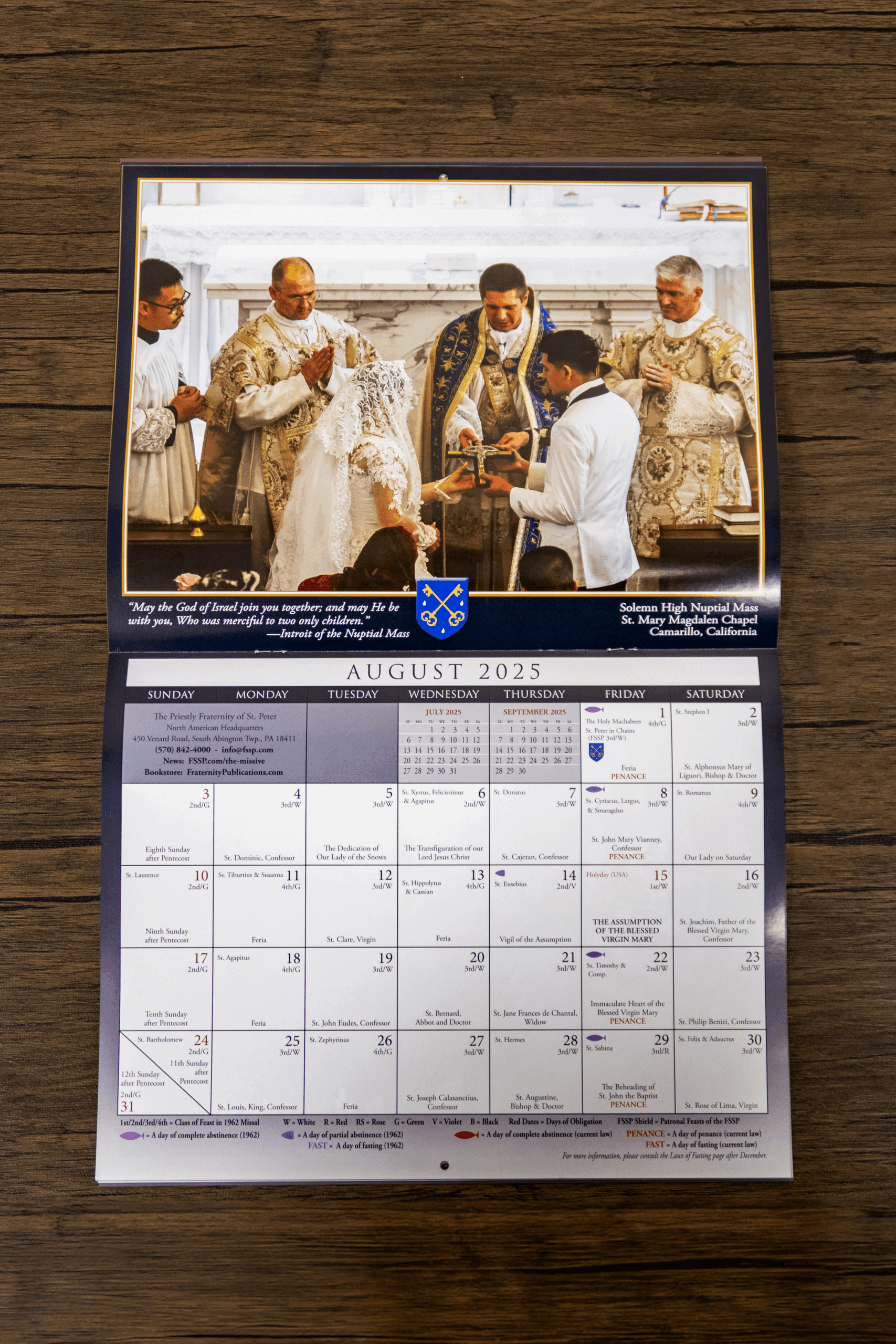 Catholic Calendar 2025 September