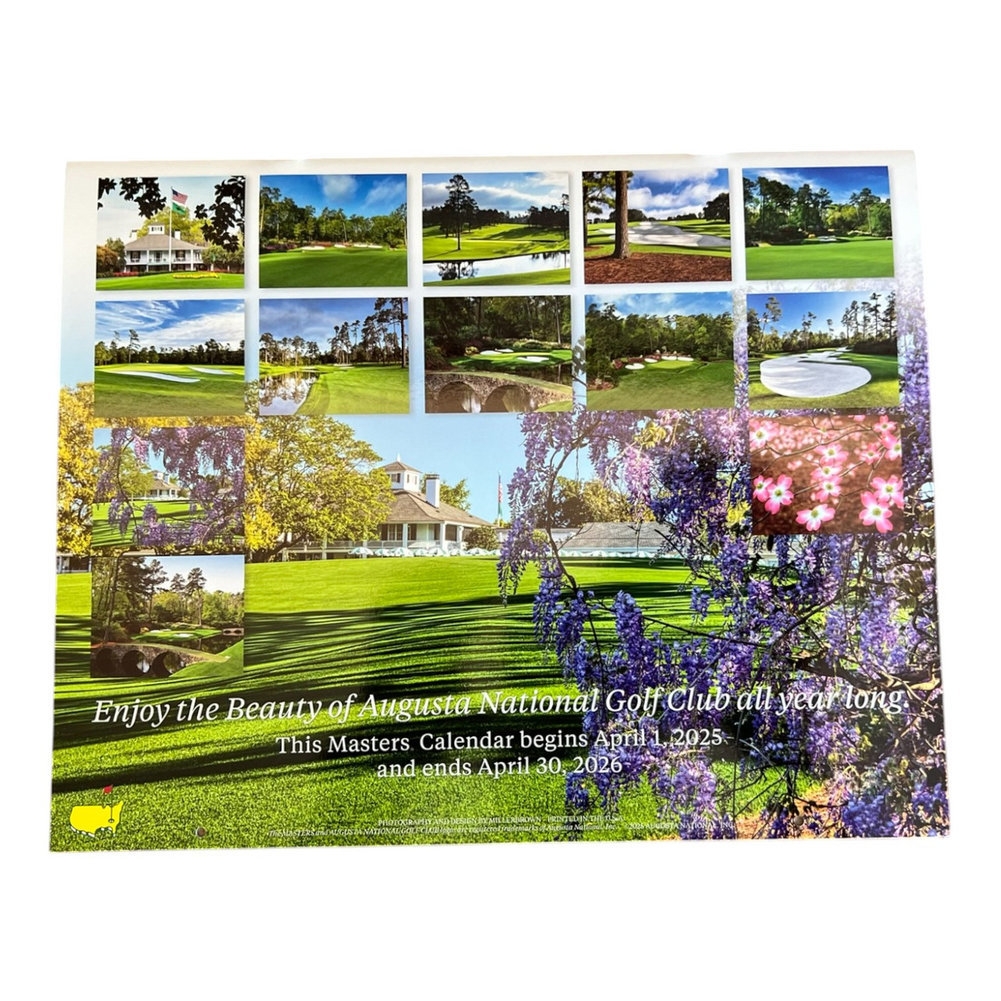 2025 Masters Wall Calendar