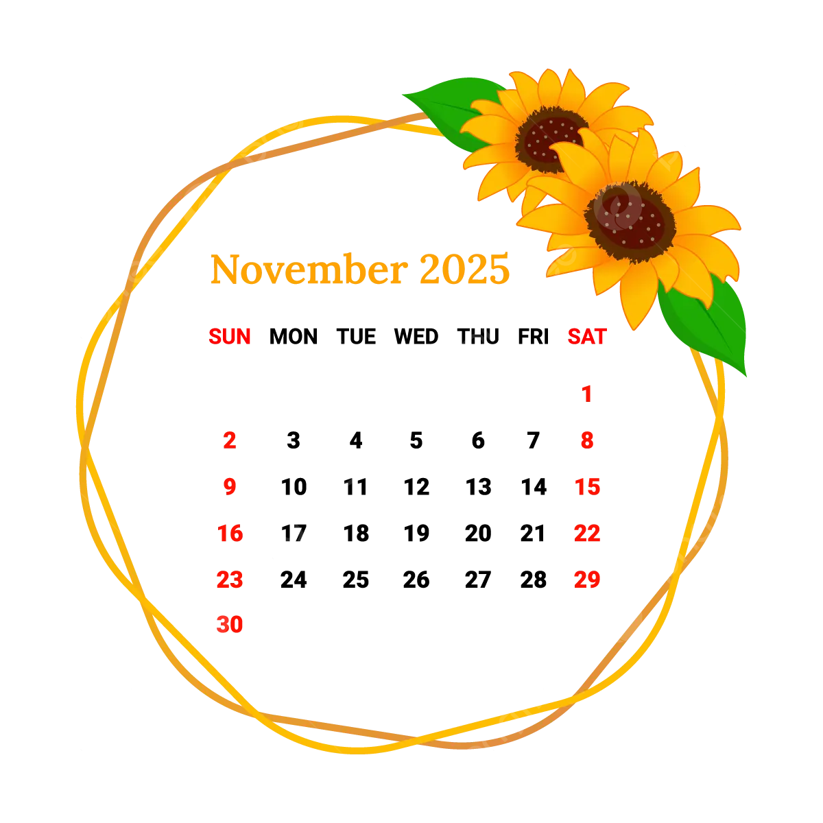 Edit November 2025 Calendar