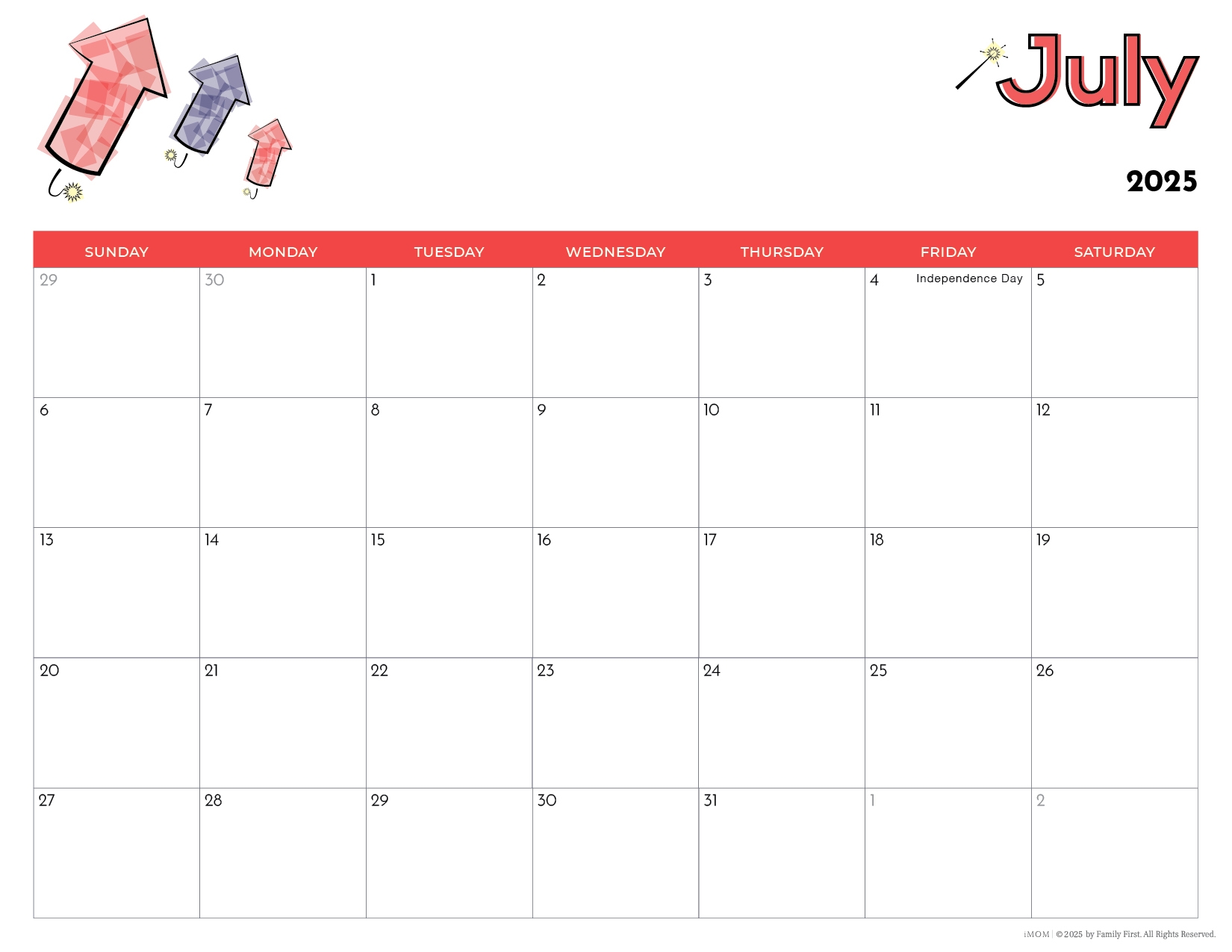 2025 Printable Calendars For Kids IMOM