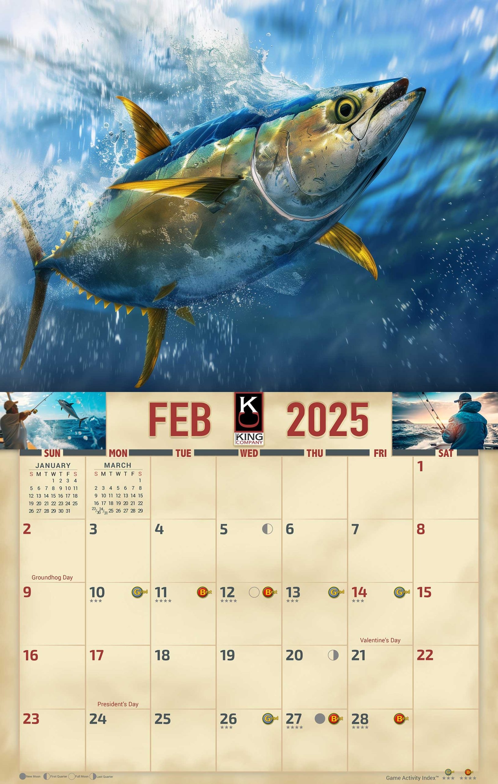 August 2025 Fishing Calendar