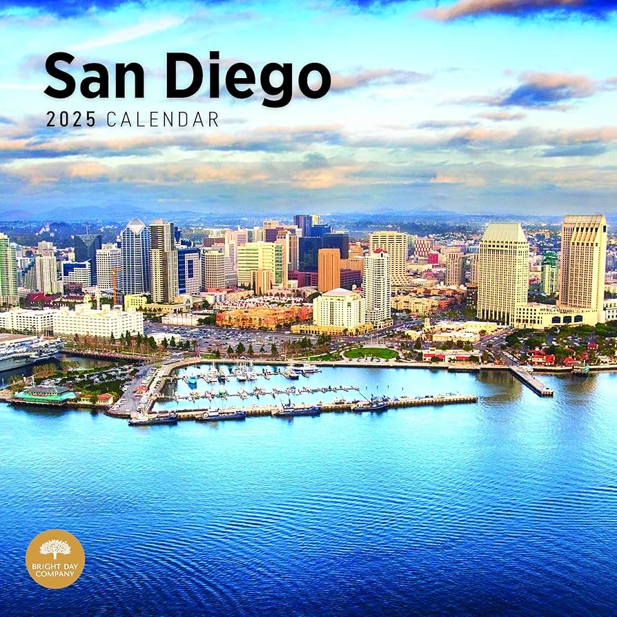 2025 San Diego Monthly Wall Calendar By Bright Day 12 X 12 Inch SoCal Beaches Balboa Park Amazon co uk Everything Else