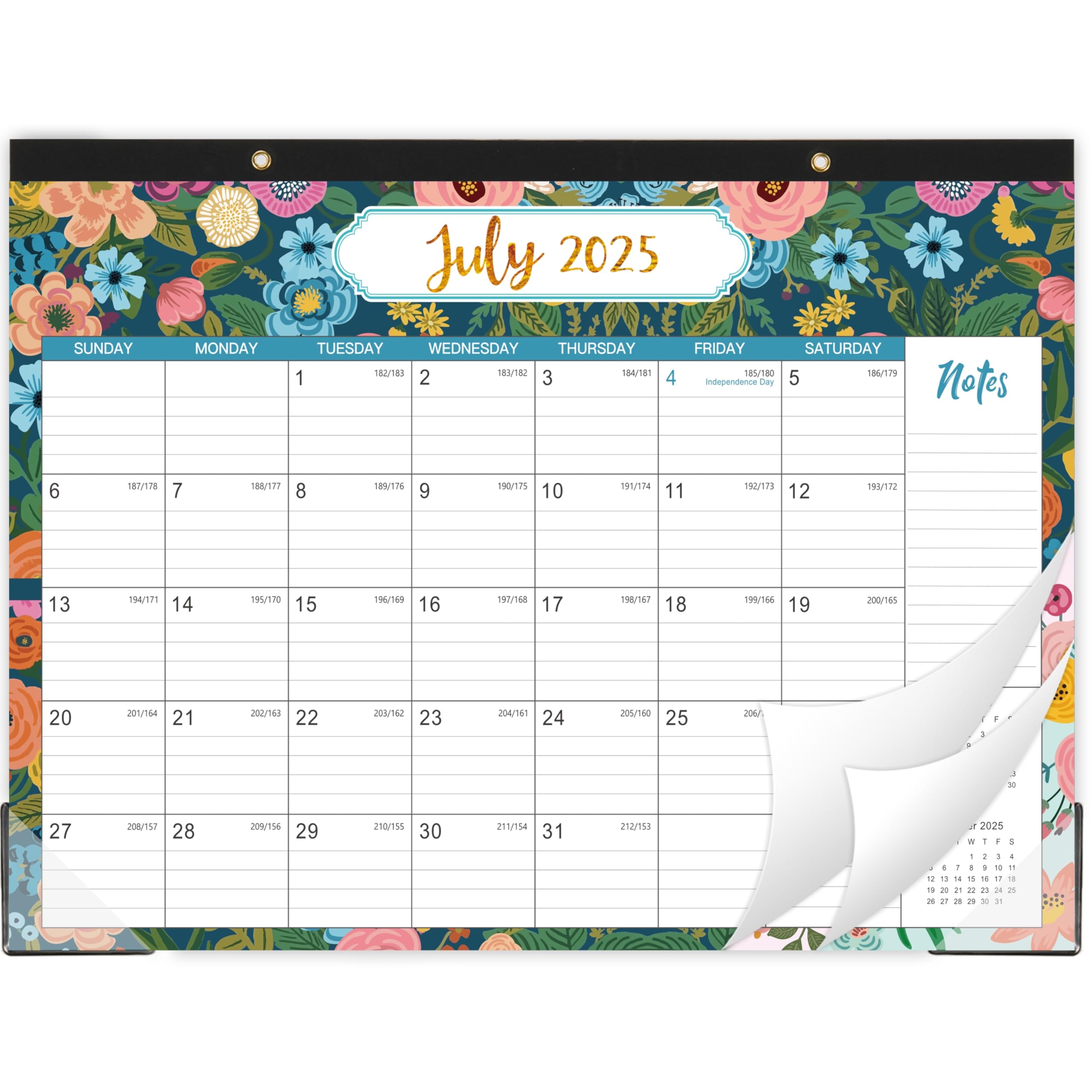 Amazon 2025 2026 Desk Calendar Calendar 2025 2026 From Jul 2025 Dec 2026 18 Months Desk Calendar With Corner Protector And Large Ruled 