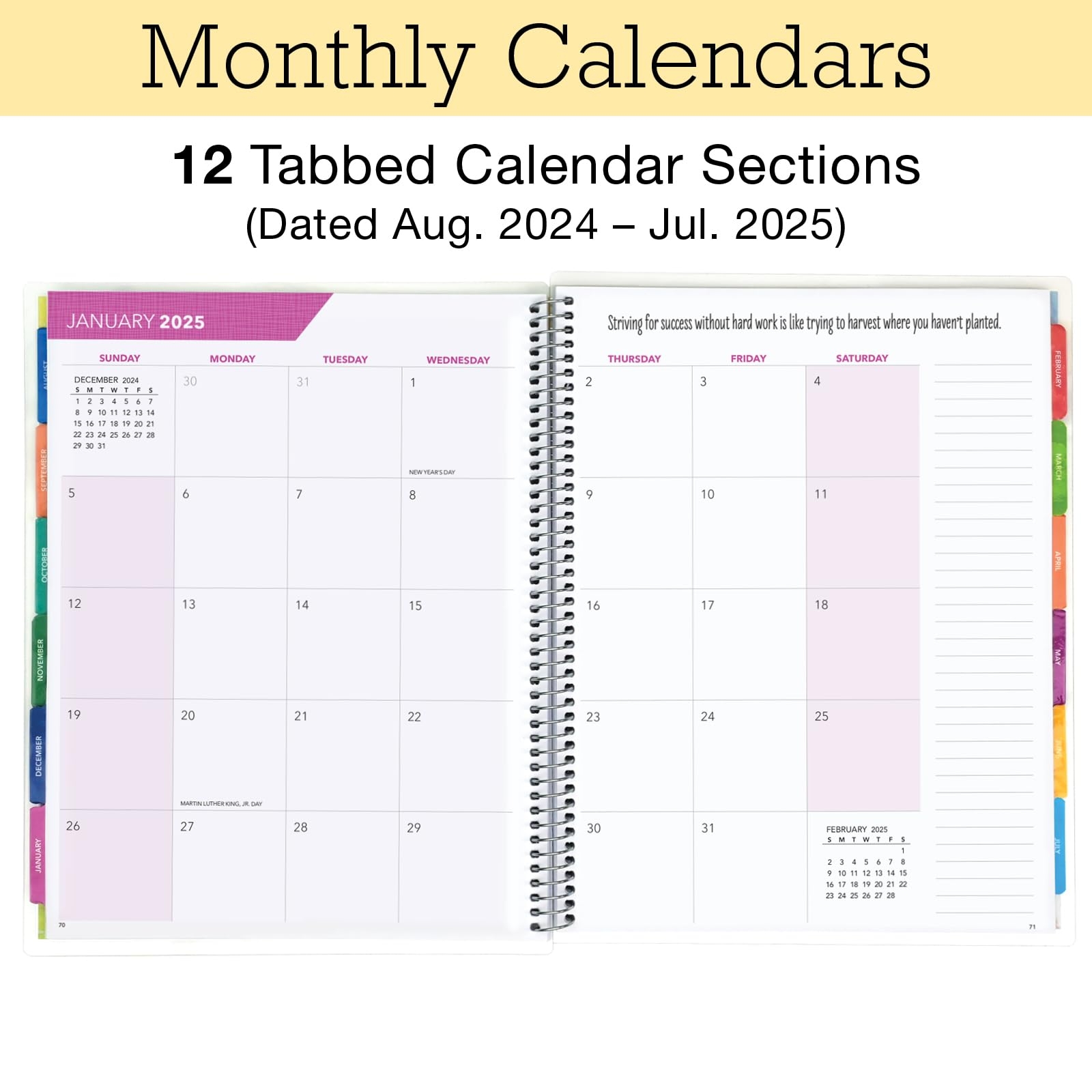 Amazon Aug 2024 Jul 2025 Lite Teacher Lesson Planner Notebook 8 5x11 Daily Weekly Monthly Organizers Includes 7 Periods Dated Calendar Page Tabs Bookmark And Planning Stickers Rainbow Gold Marble Office Products