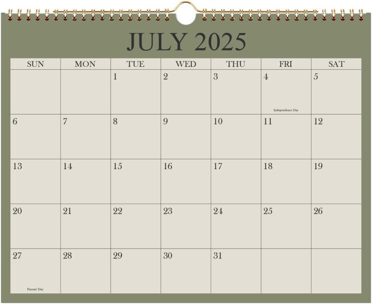 Amazon Calendar 2025 2026 Wall Calendar 2025 2026 From July 2025 December 2026 18 Months Calendar With Premium Paper Twin Wire Binding U0026 