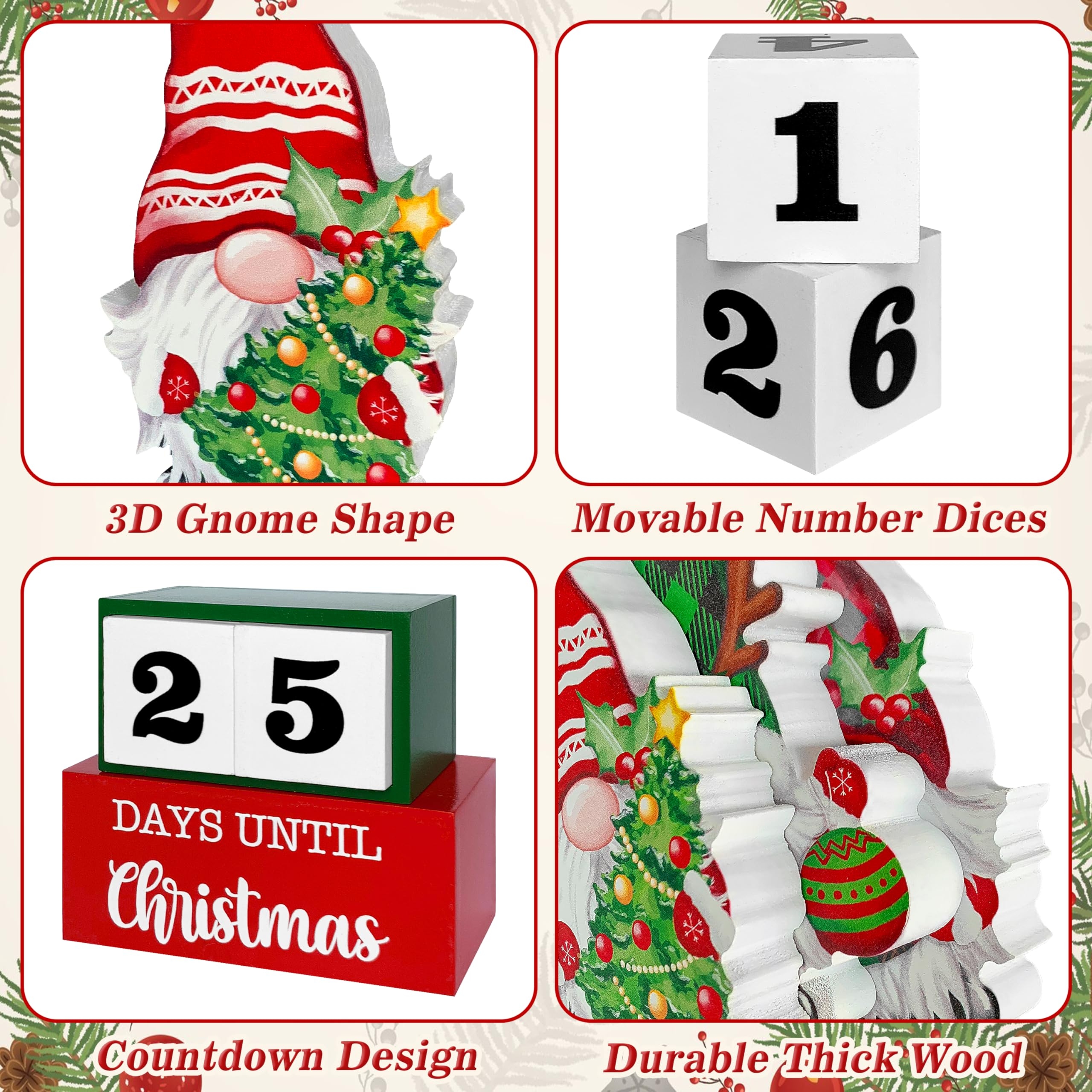 Gnome Christmas 2025 Calendar December