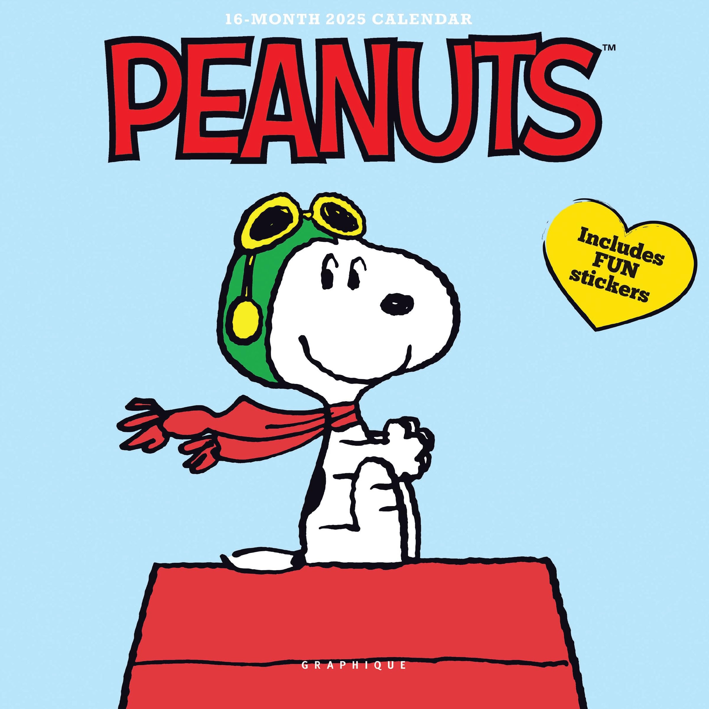 Amazon Graphique 2025 Peanuts Mini Wall Calendar 7 X 7 