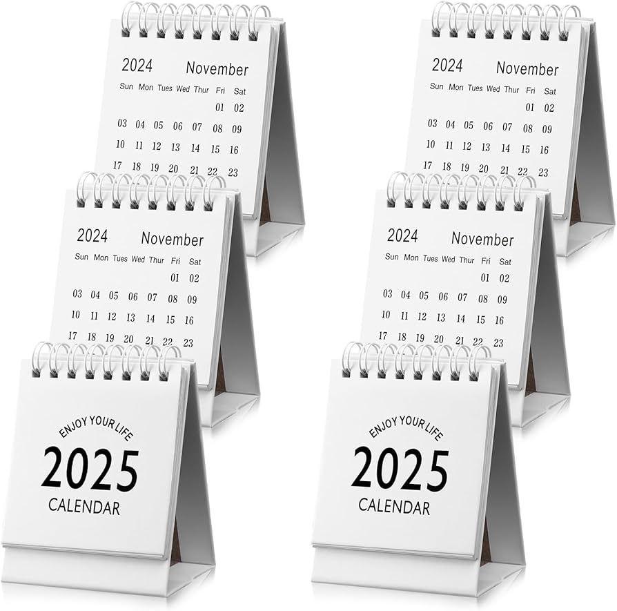 Amazon Kosiz 6 Pcs Mini Desk Calendar Nov 2024 Dec 2025 