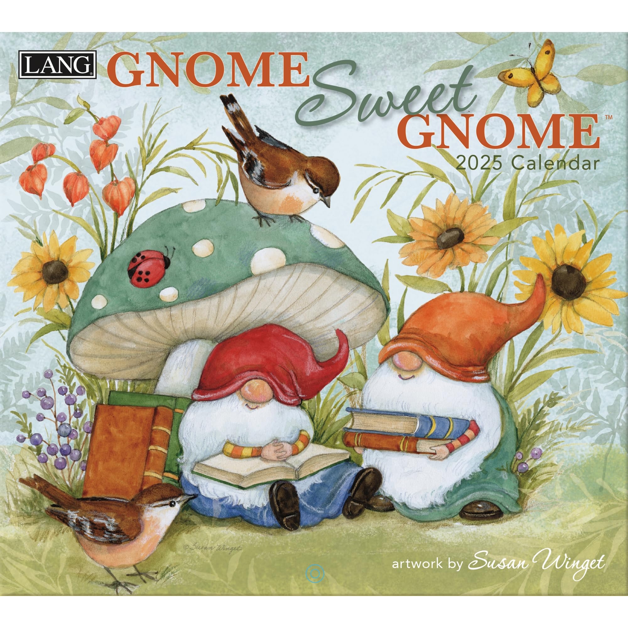 Amazon LANG Gnome Sweet Gnome 2025 Wall Calendar 25991002026 Office Products