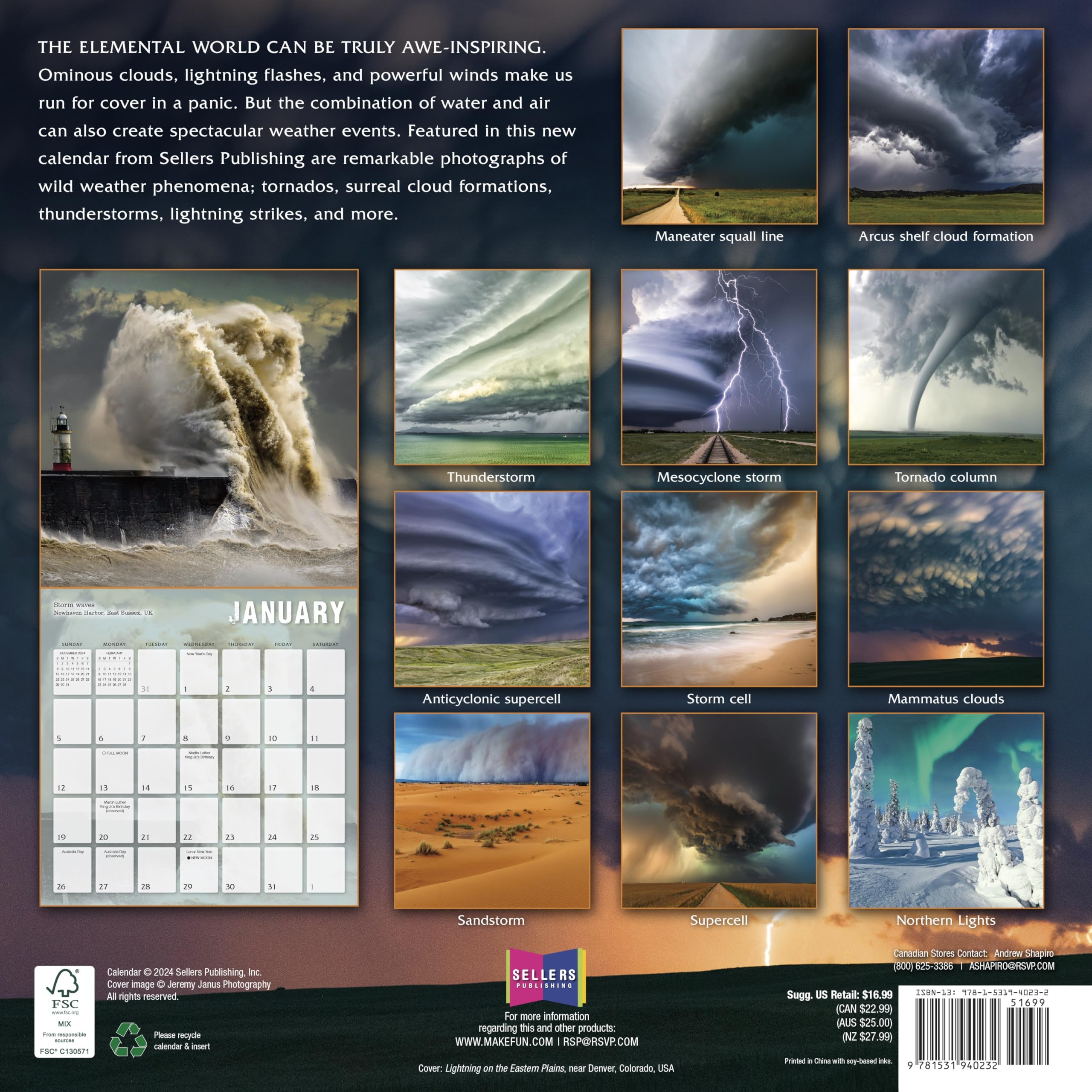 November Weather Calendar 2025