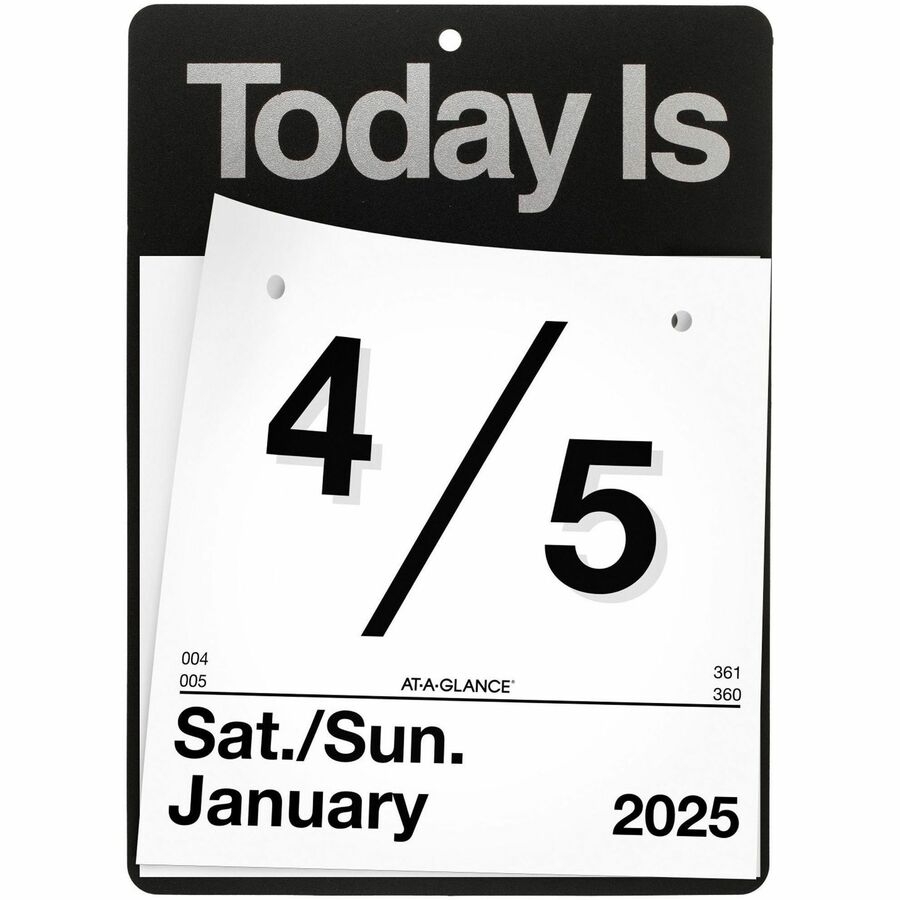 At A Glance Today Is Wall Calendar Large Julian Dates Daily 12 Month January 2025 To