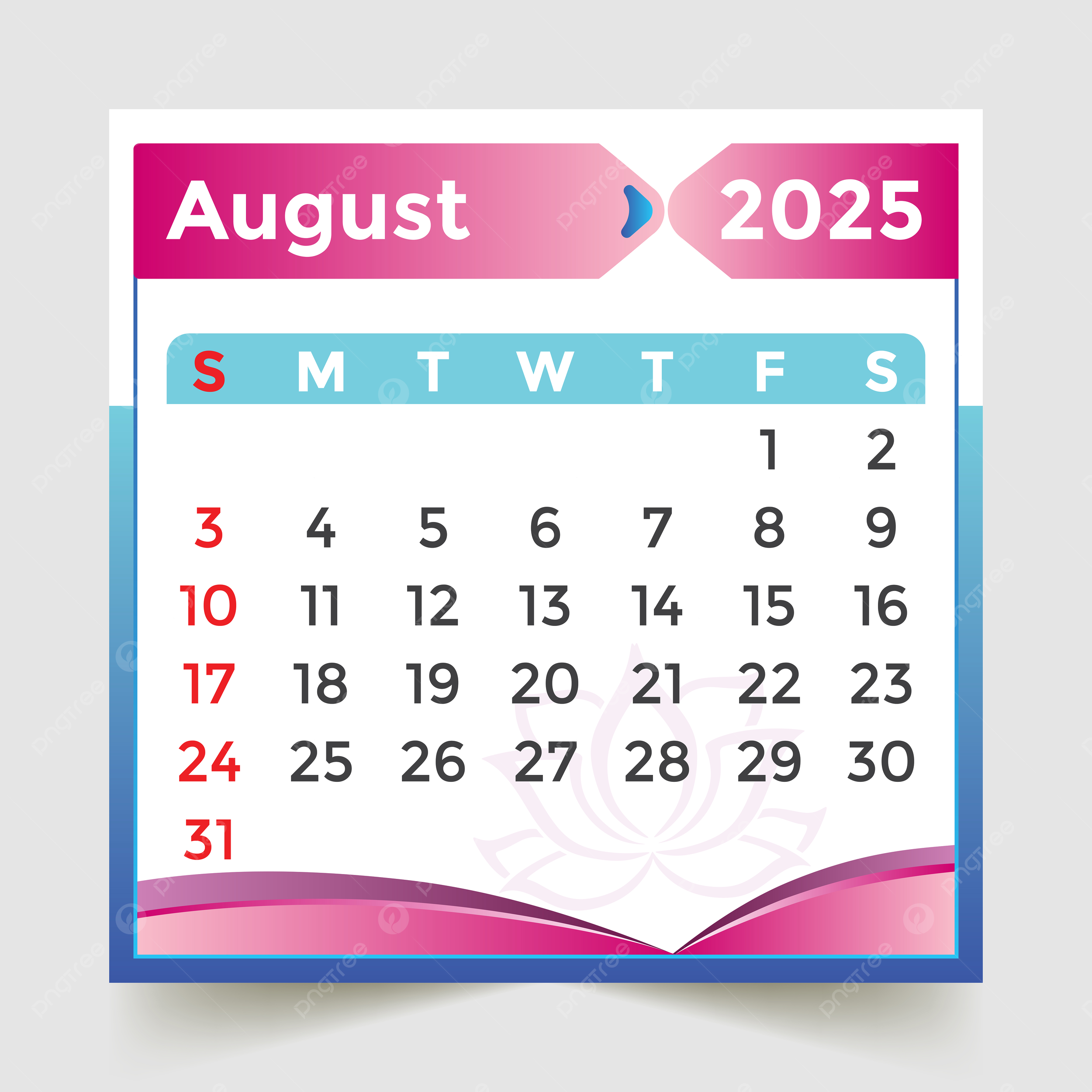Calendar August 22 2025