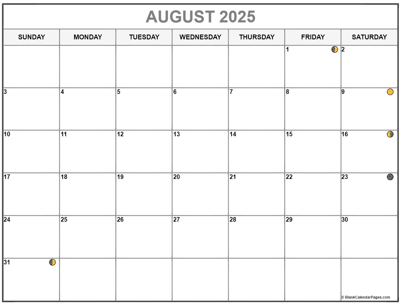 Lunar Calendar For Haircut August 2025