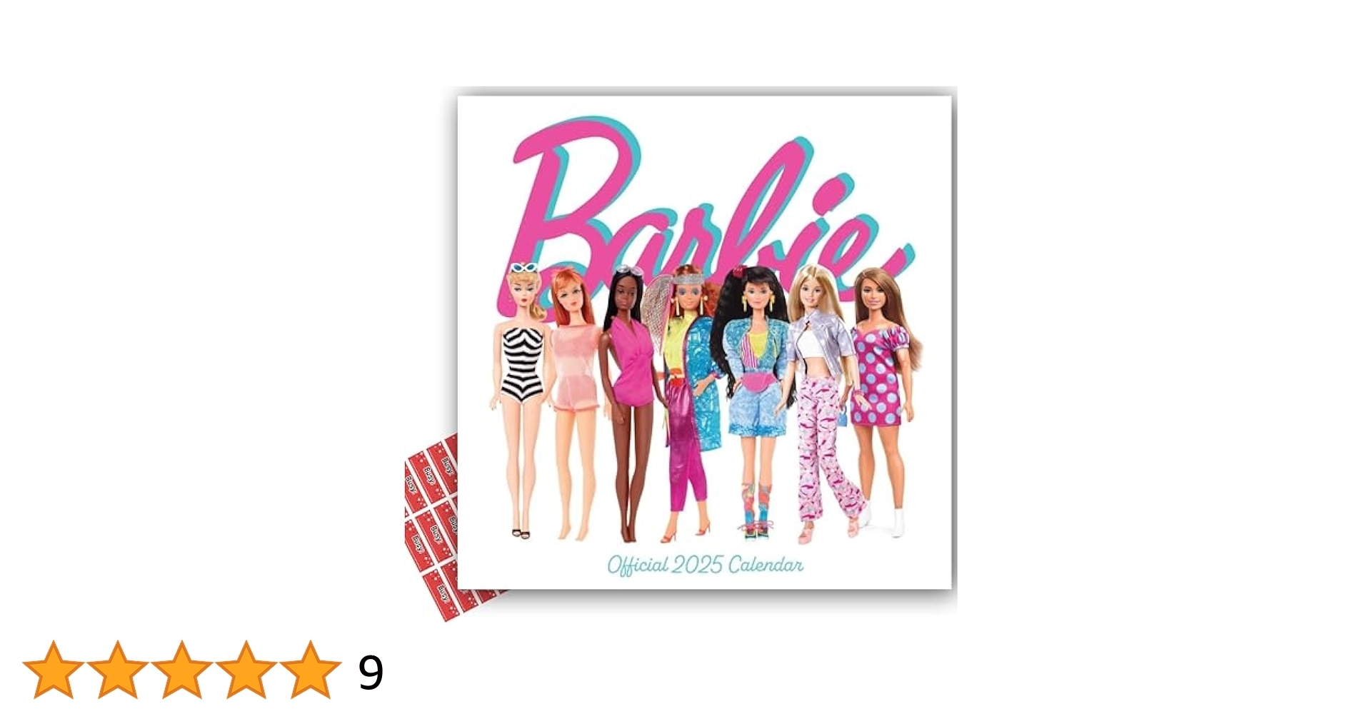 Barbie Calendar 2025 Square Wall Calendar Barbie With Free Organising Stickers Amazon co uk Stationery U0026 Office Supplies