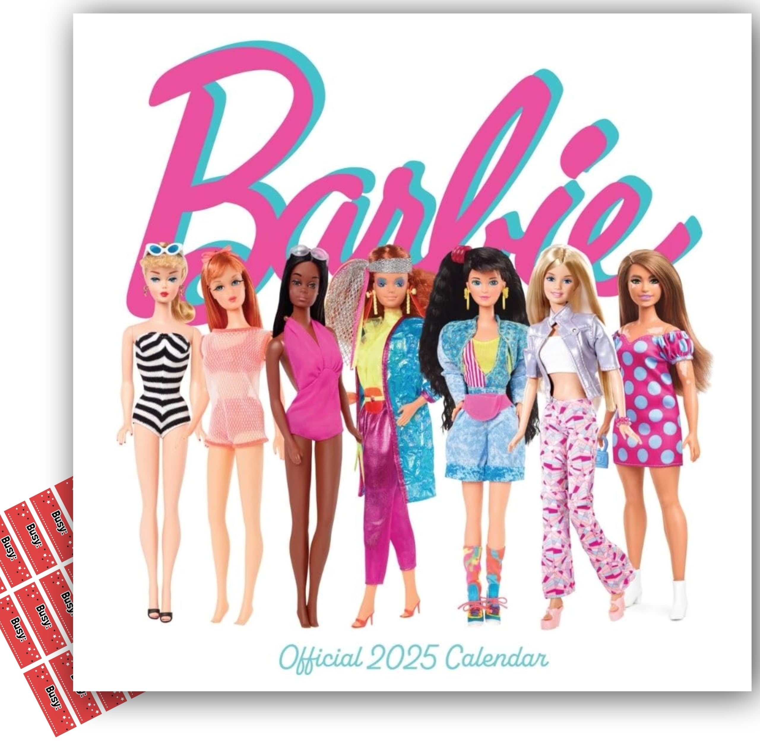 Barbie Calendar 2025 Square Wall Calendar Barbie With Free Organising Stickers Amazon co uk Stationery U0026 Office Supplies