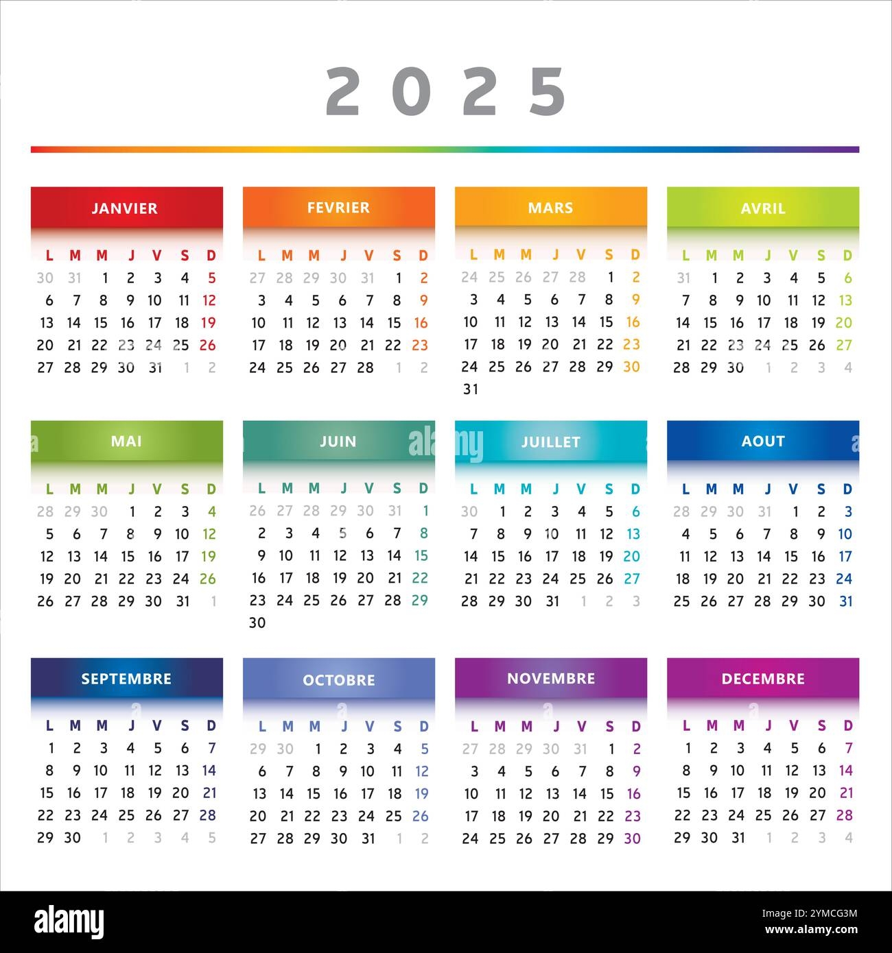 French September Calendar 2025