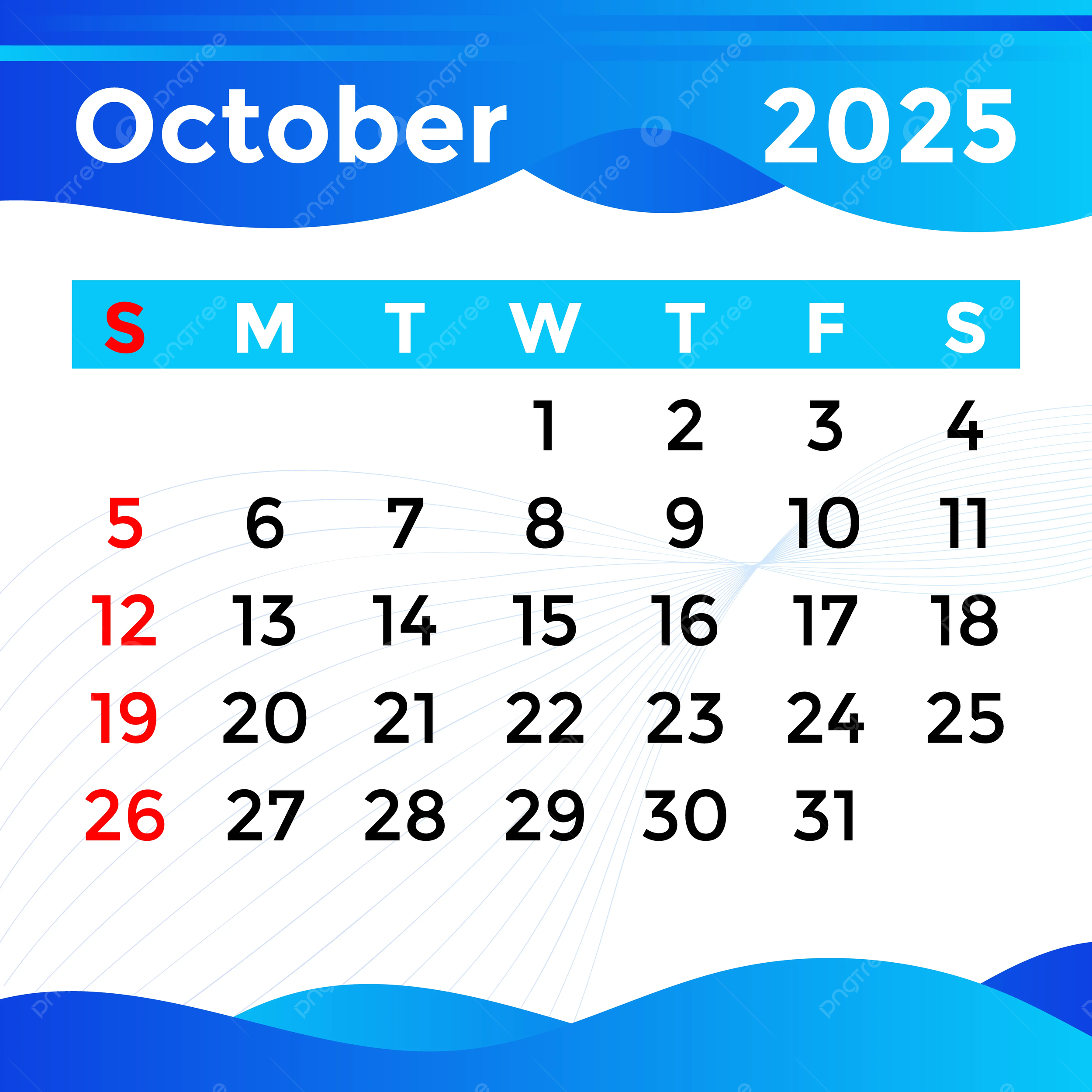 October Health Calendar 2025