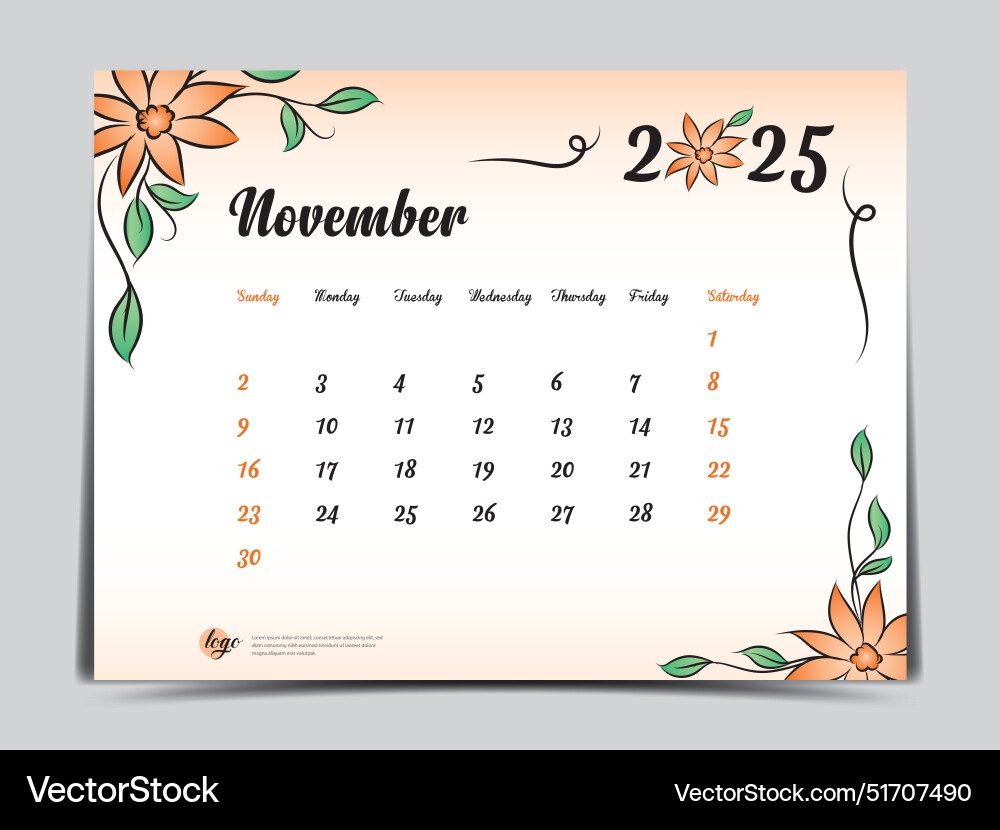 November 2025 Background Calendar
