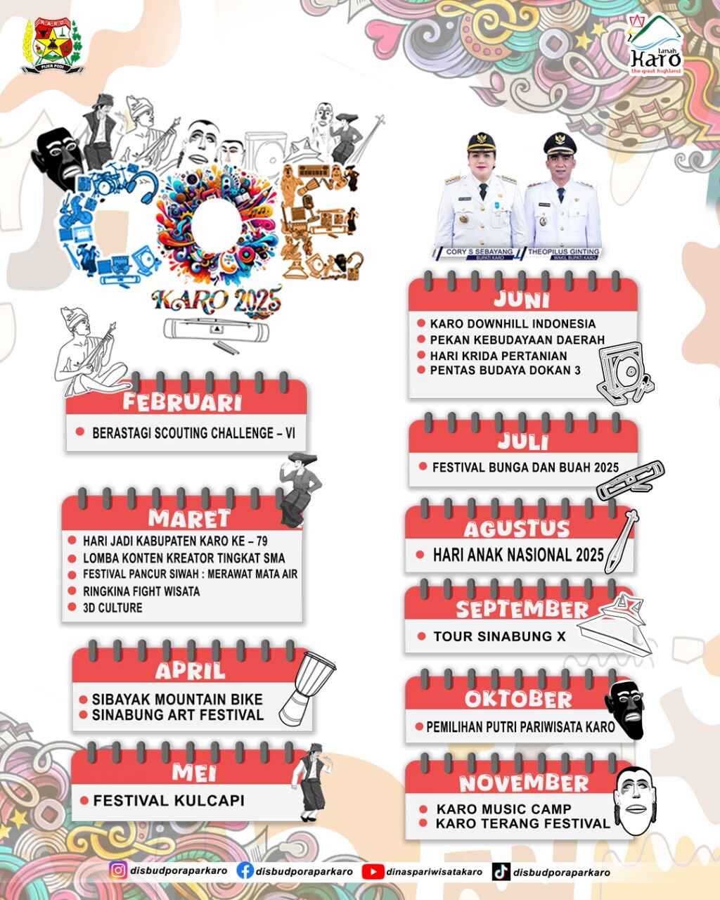 Calendar Of Events KARO 2025 DISBUDPAREKRAF SUMUT Calendar Of Events KARO 2025 DISBUDPAREKRAF SUMUT