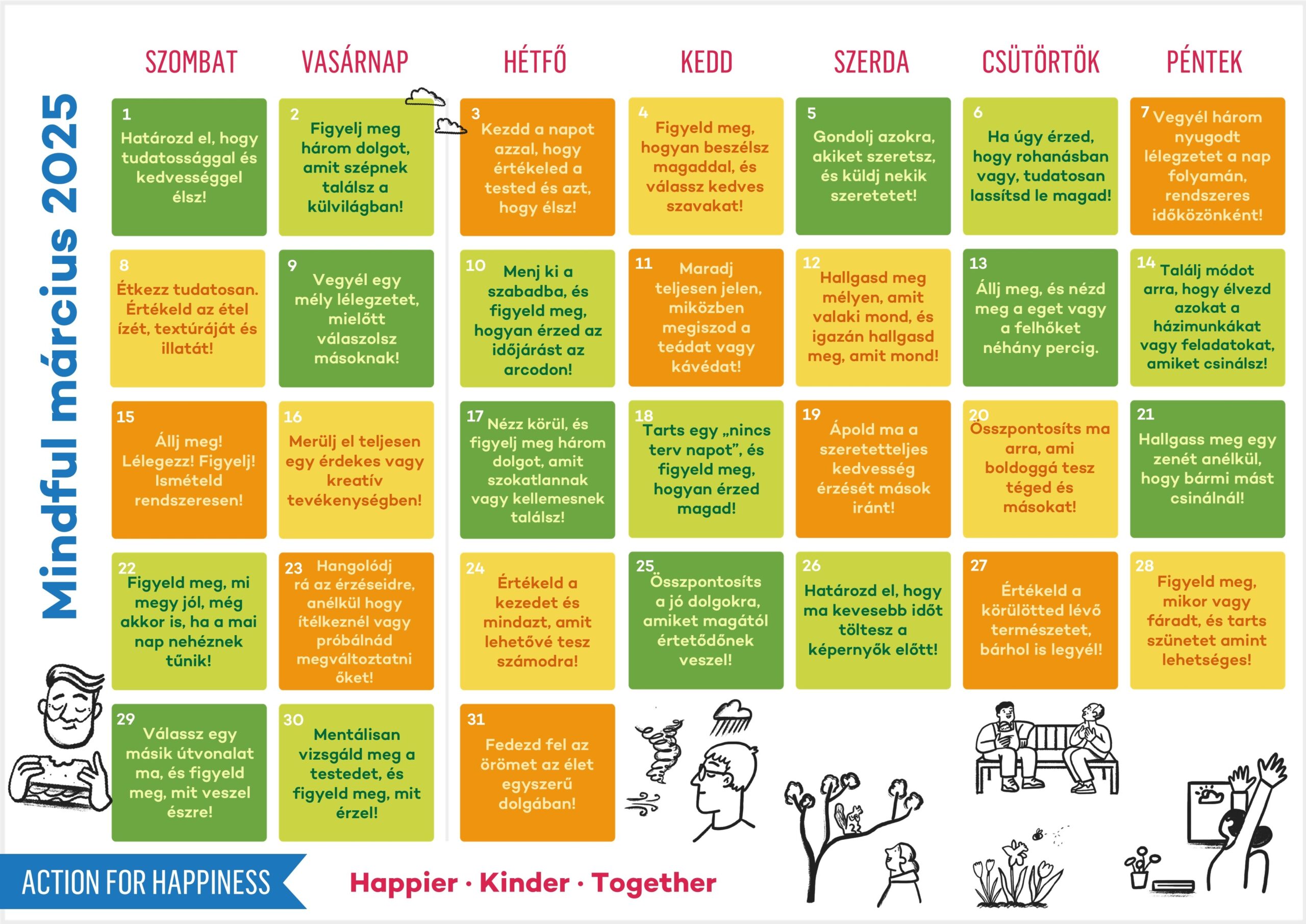 Action For Happiness Calendar December 2025