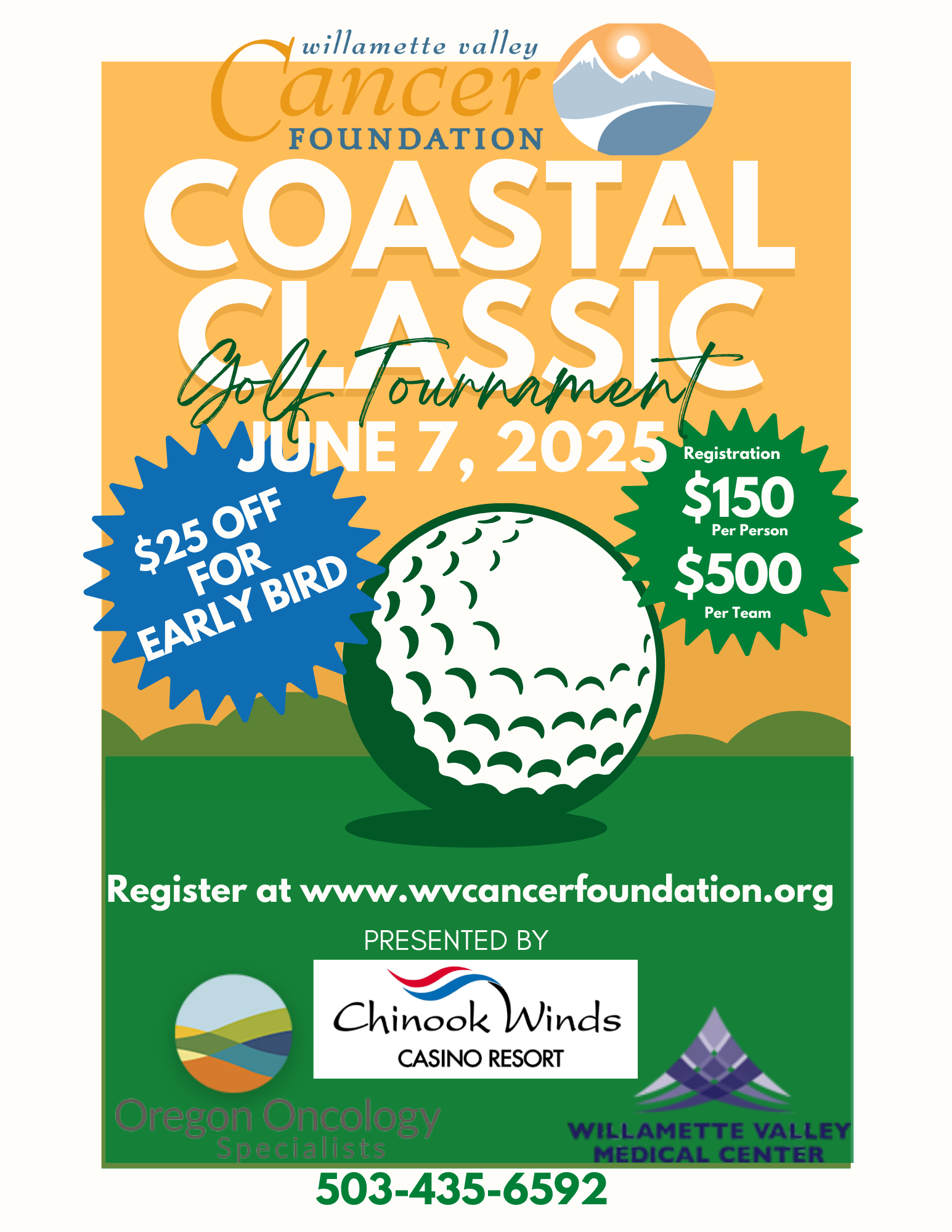 Coastal Classic Golf Tournament Willamette Valley Cancer Foundation