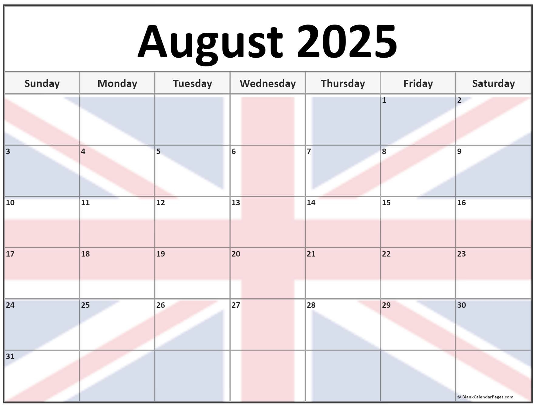 August 2023 - August 2025 Calendar