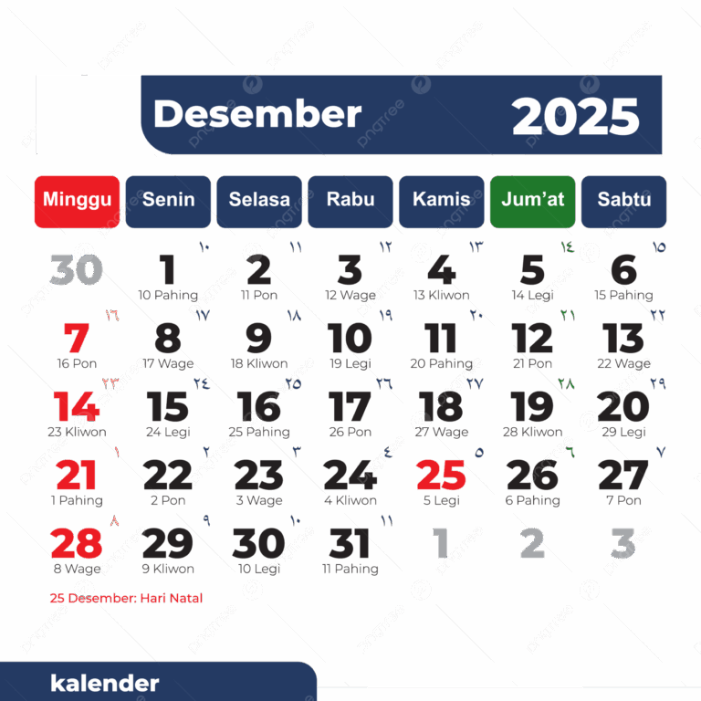 Complete Gregorian Calendar For December 2025 In Blue Vector December Calendar December 2025 2025 Calendar PNG And Vector With Transparent Background For Free Download