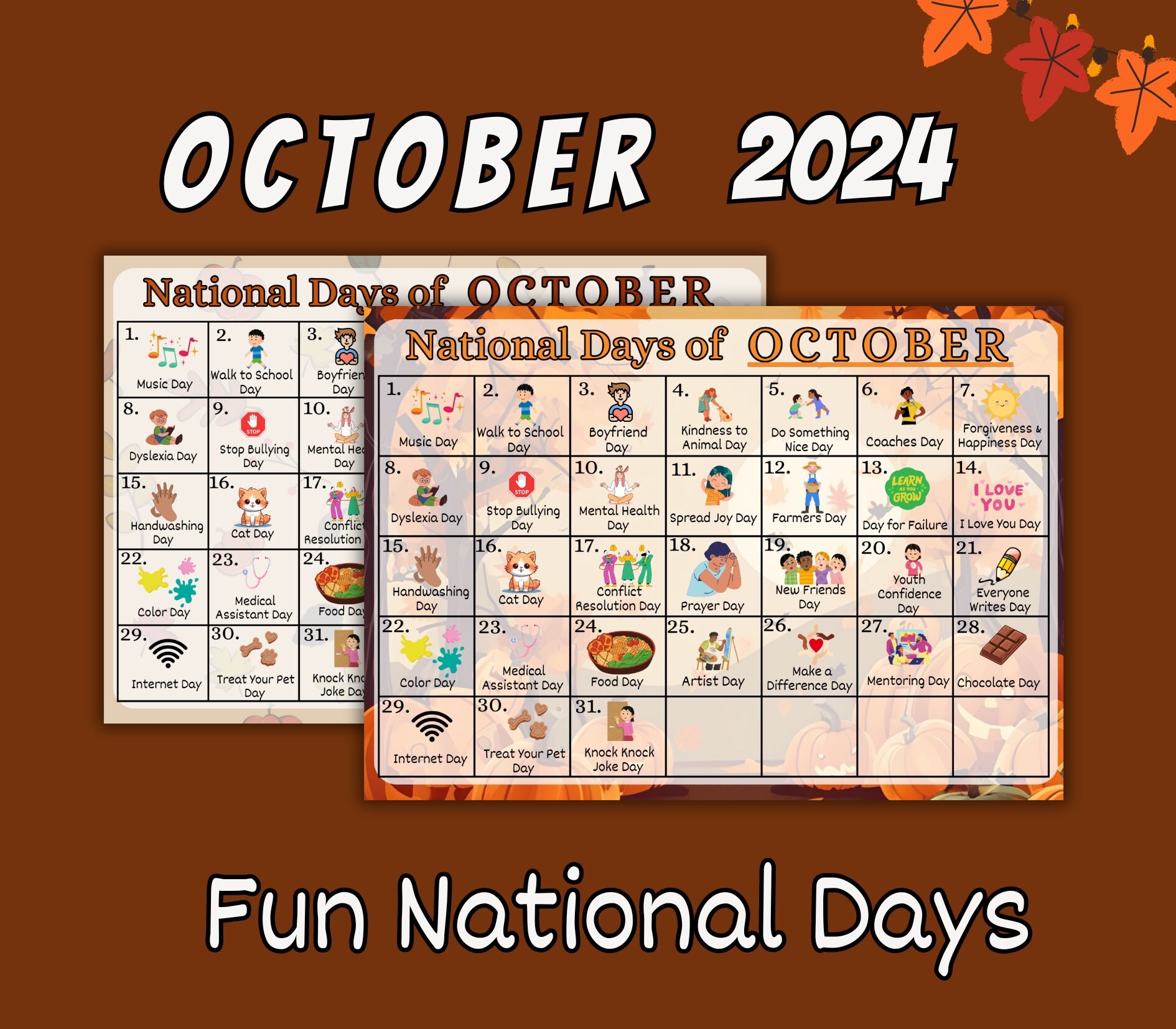 National Day Calendar For October 2025
