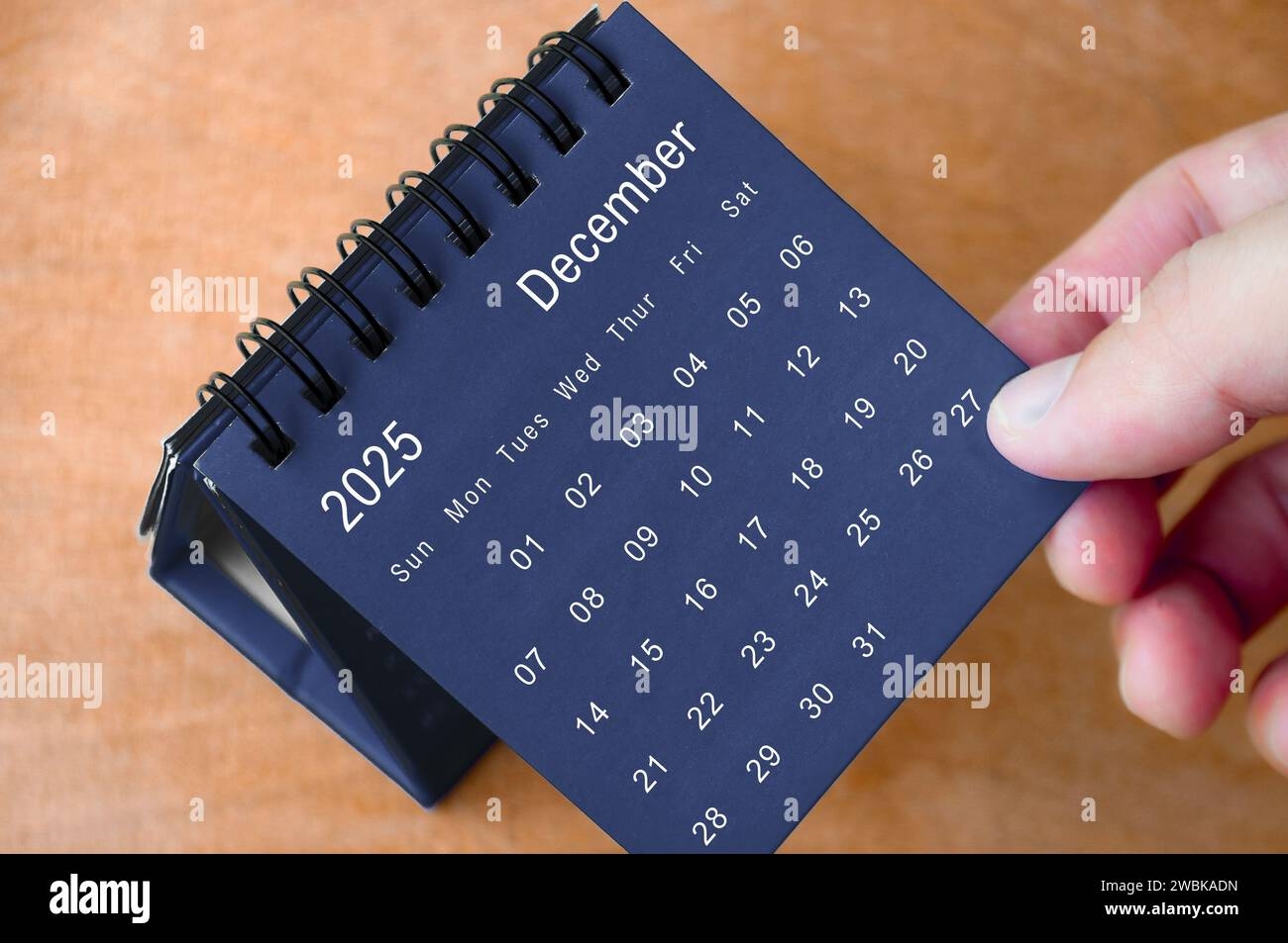 December 2025 Black Calendar