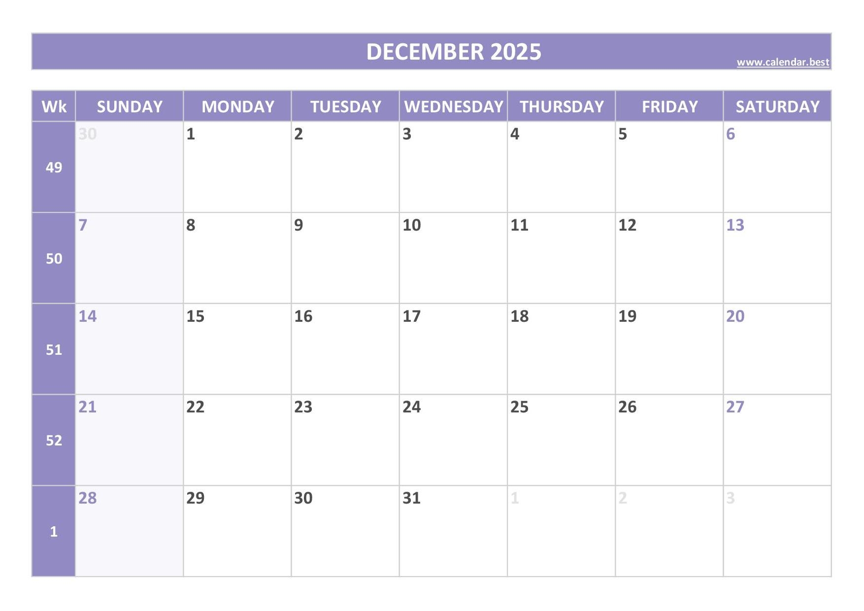 Calendar Events In December 2025