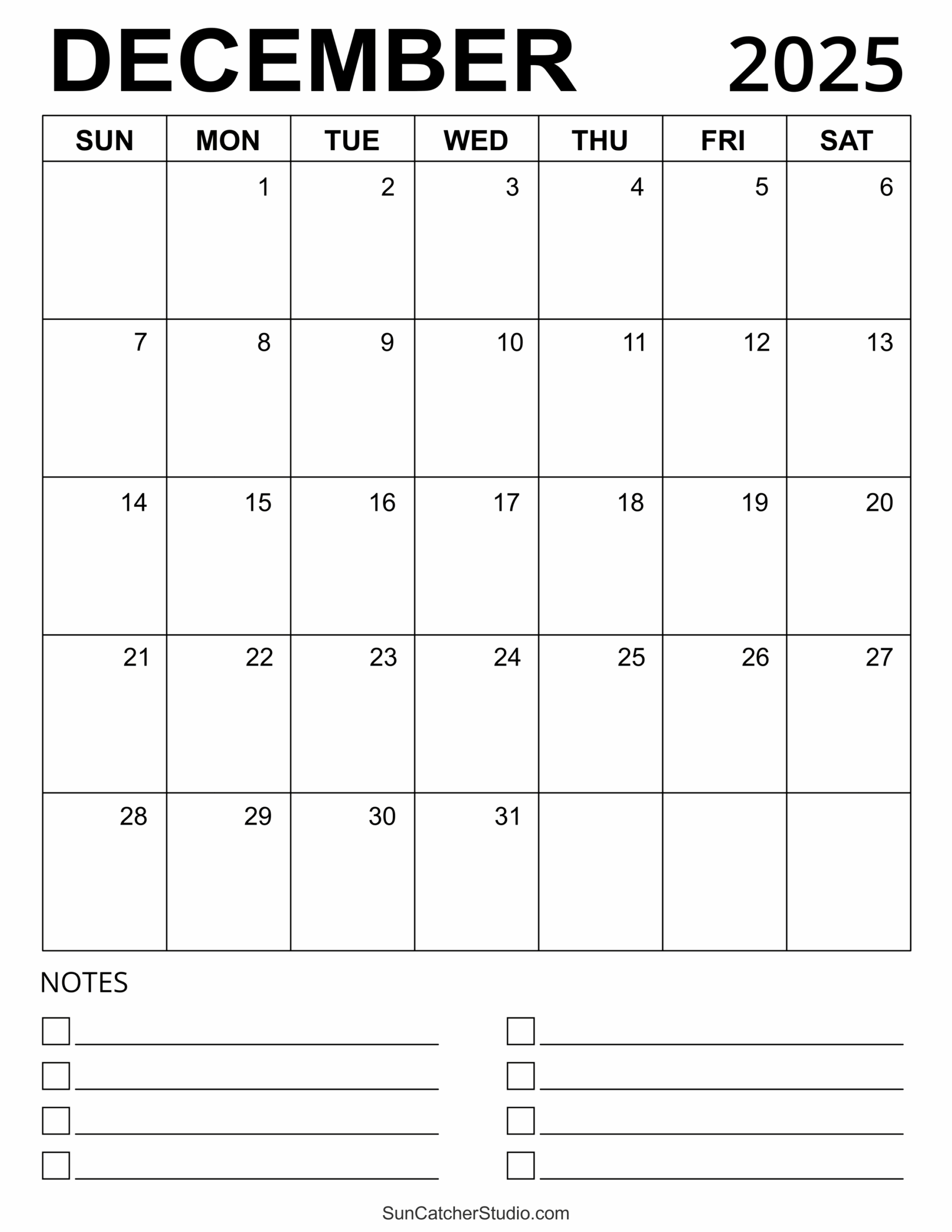 December 2025 Calendar Free Printable Free Printables Monograms Design Tools Patterns U0026 DIY Projects