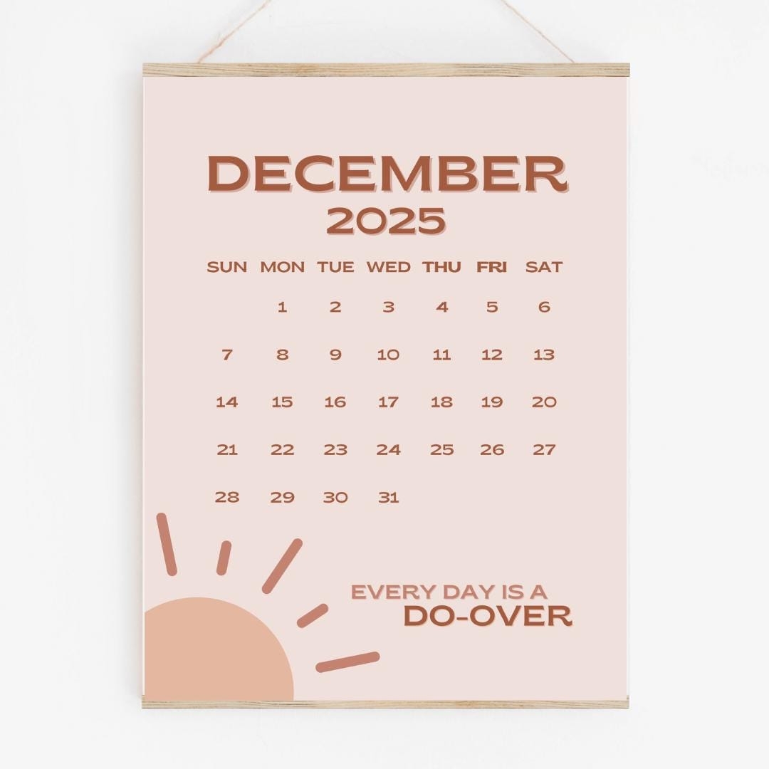 December 2025 Calendar Printable PDF December 2025 Calendar Page 