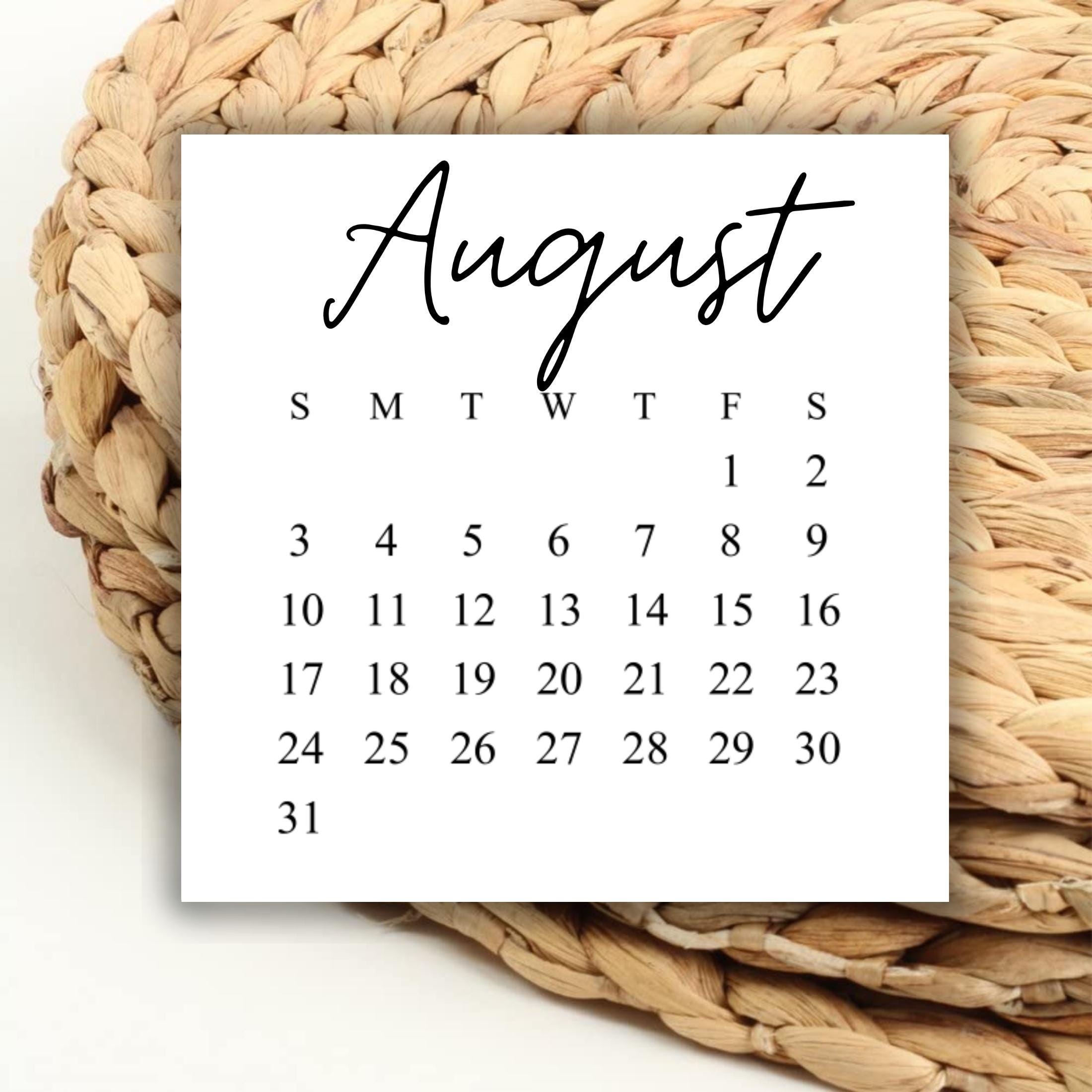 August 25 2025 Day Calendar