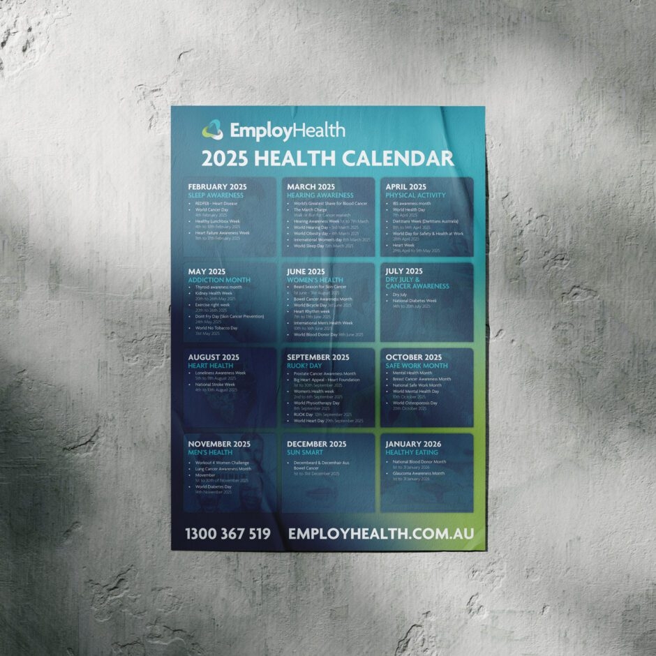 Download Our 2025 Health Calendar Employ Health Proactive 