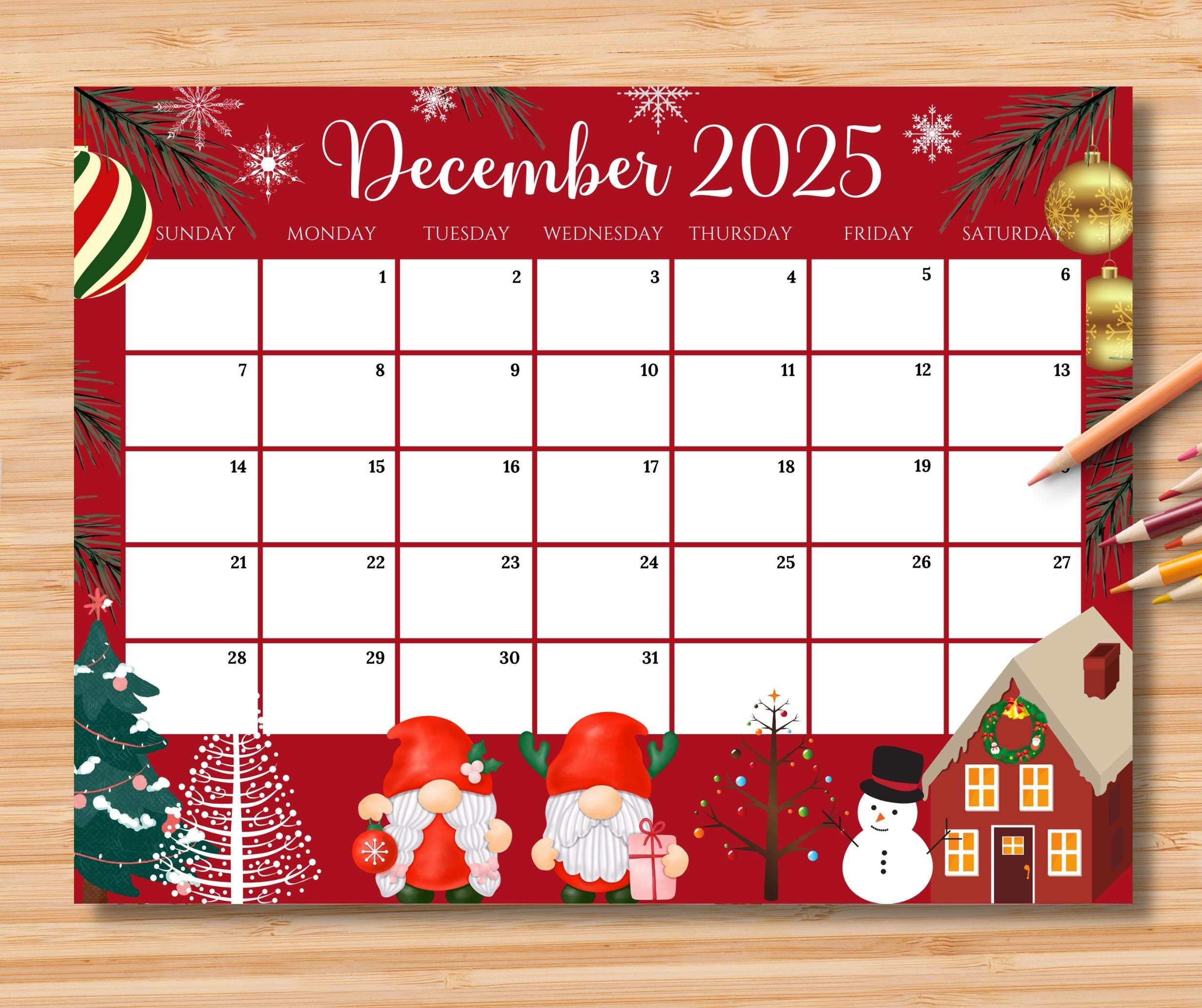 December 2025 Calendar School Holiday