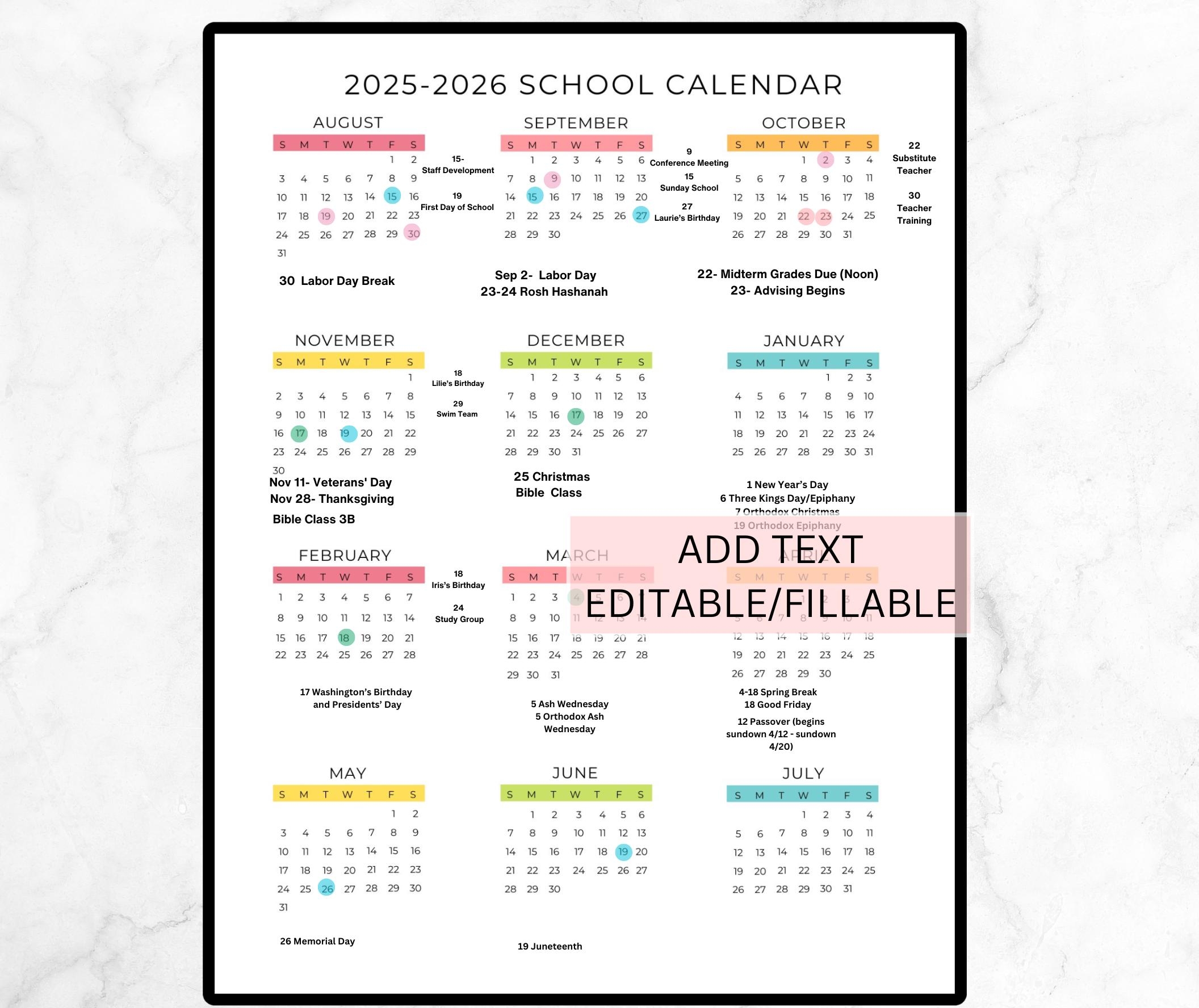 Augusta County School Calendar 2025 2026 Teacher Printable