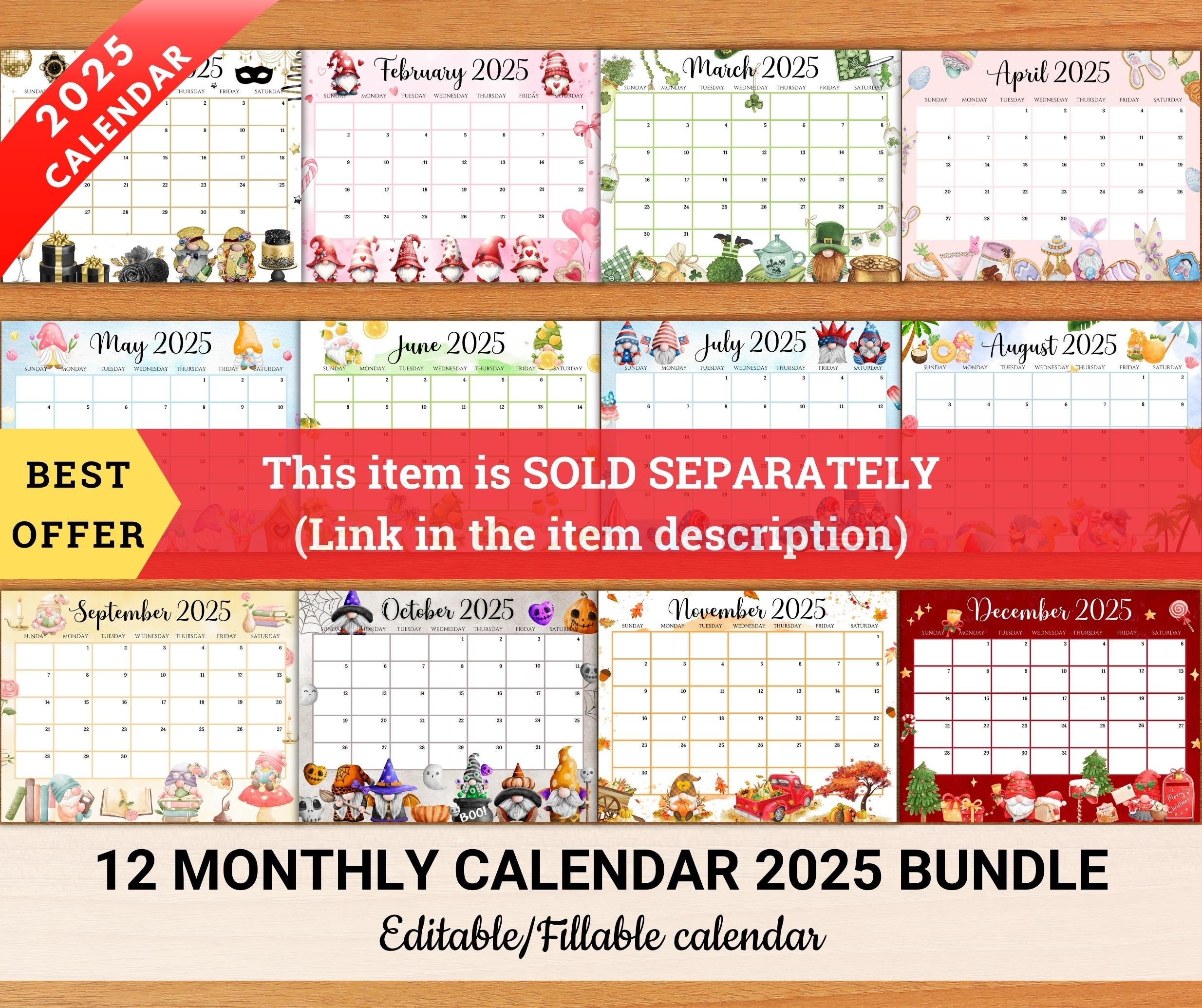 EDITABLE September 2025 Calendar Beautiful U0026 Cozy Fall Autumn 