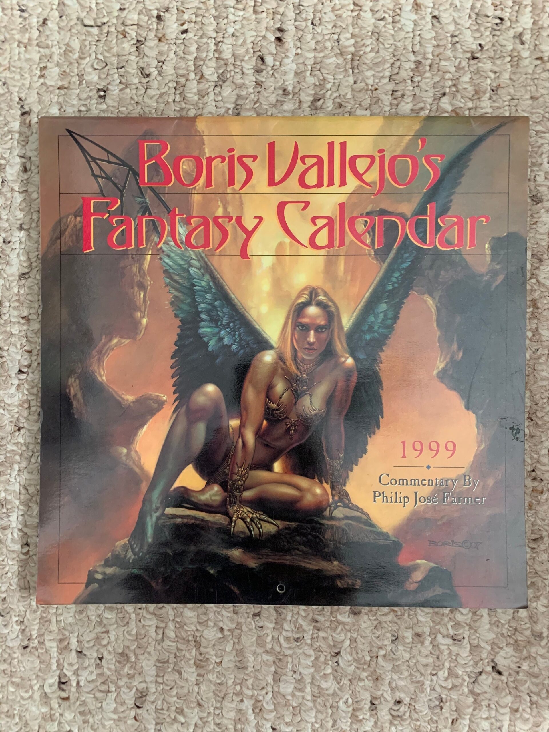 Fantasy Art Calendar Collectible Framing Calendars Boris Vallejo U0026 Julie Bell Etsy