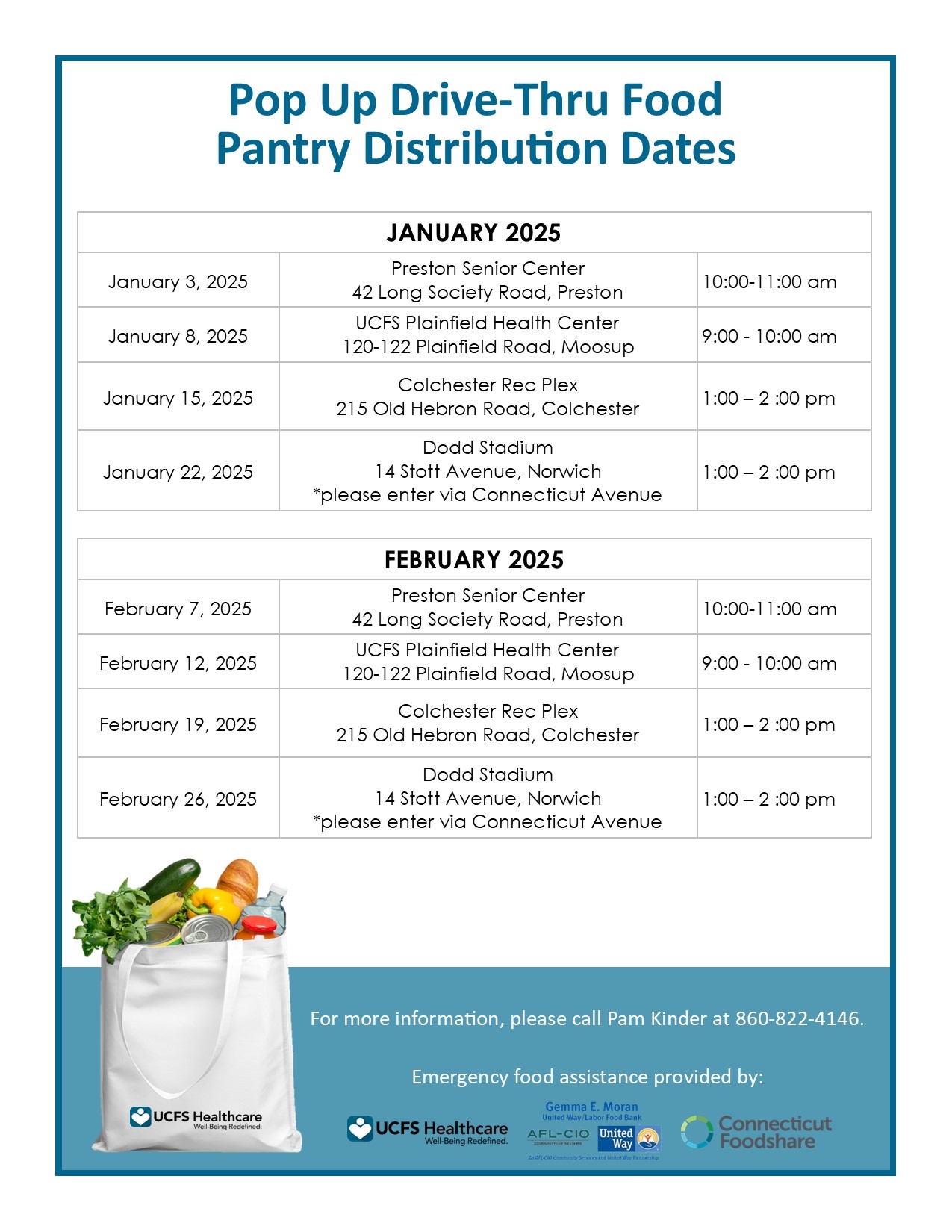 Food Pantry Distribution Dates Jan Feb 2025 United Community U0026 Family Services
