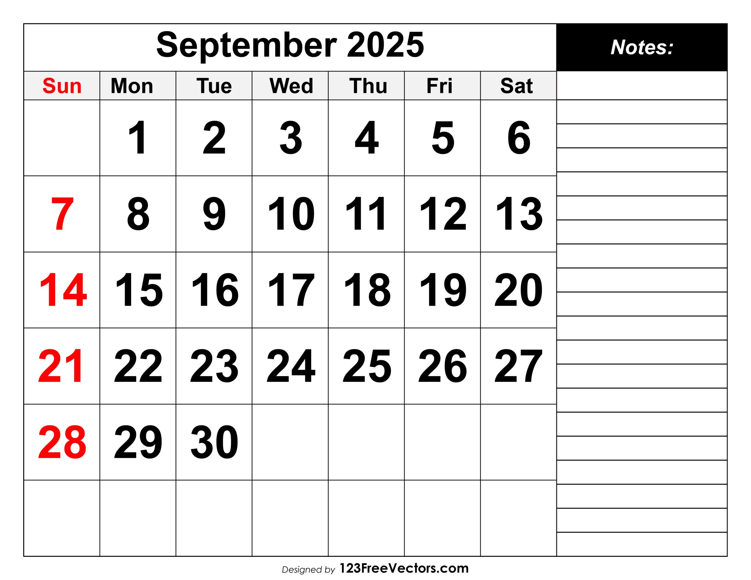 September 2025 Calendar India