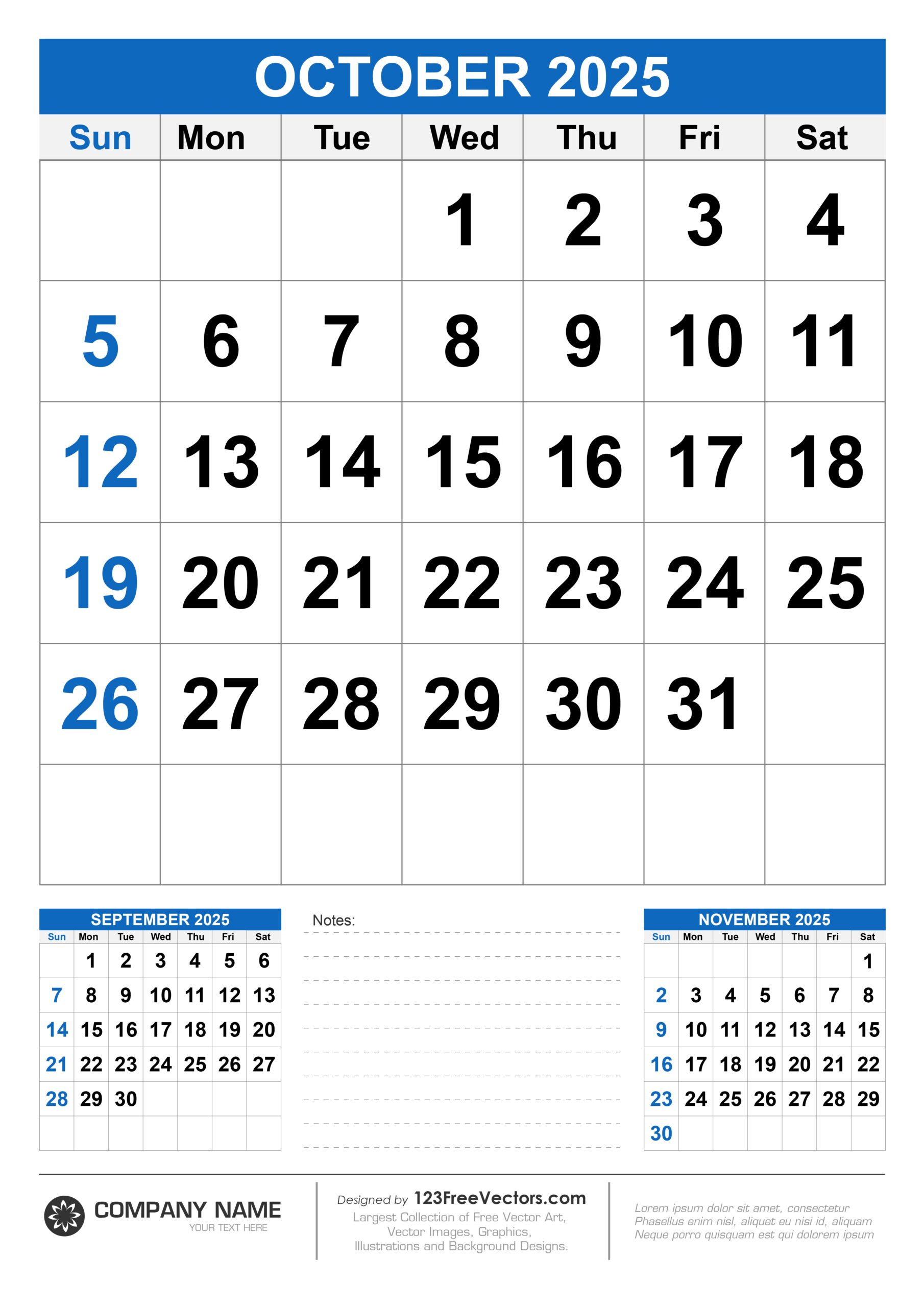 India Calendar October 2025