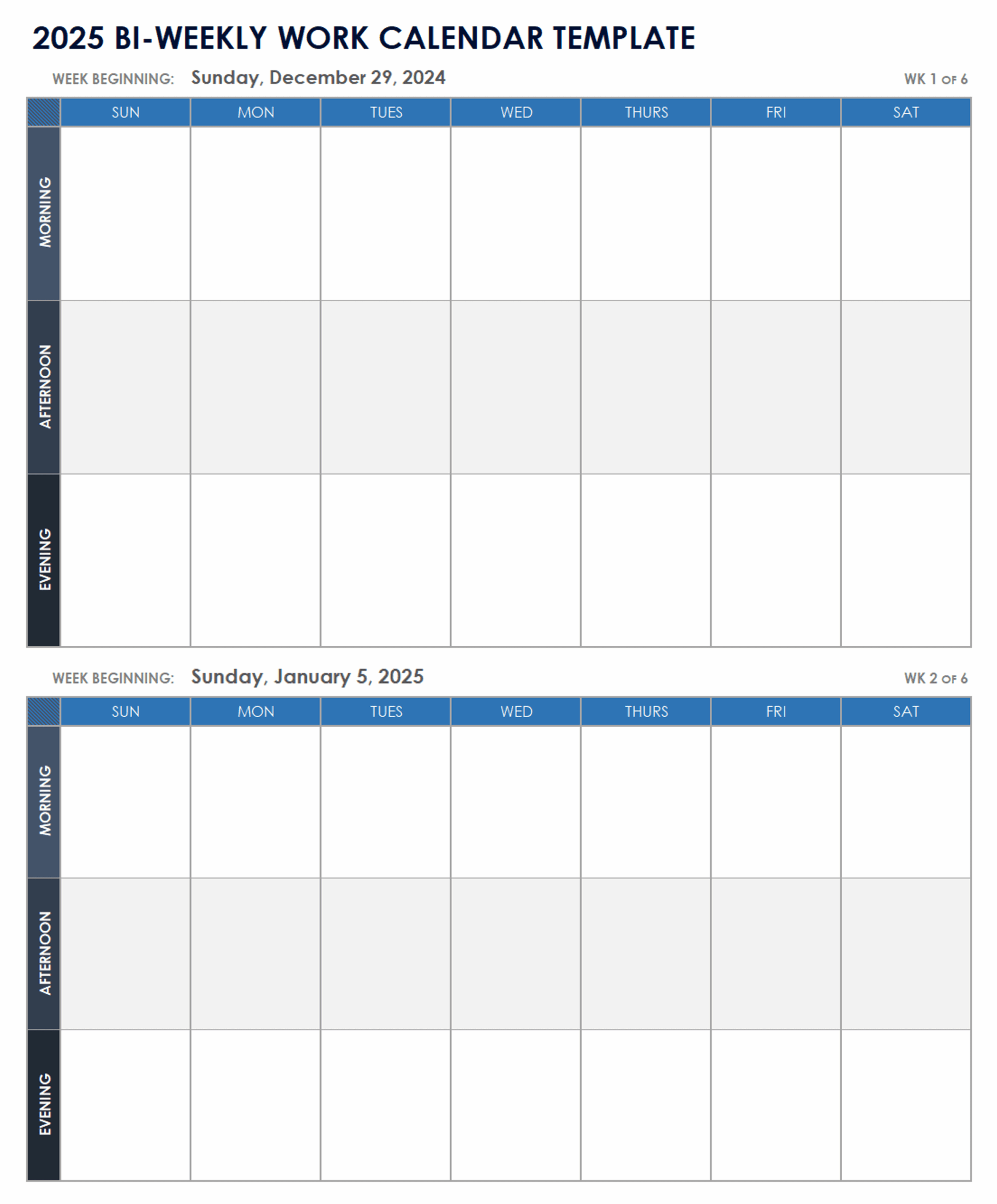 Excel Calendar Template December 2025