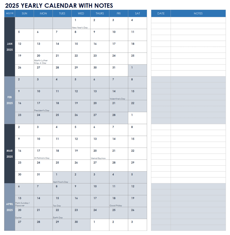 Free Excel Calendar Templates Free Excel Calendar Templates